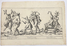 Charger l'image dans la galerie, Gola, Invidia, Accidia. Planche n°3 de la suite "Les sept Péchés capitaux".  1679.