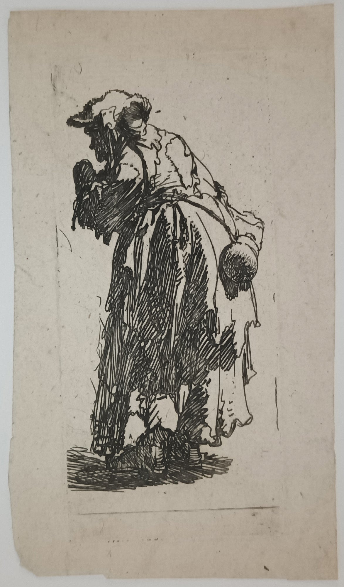 Femme à la calebasse. Vers 1629.