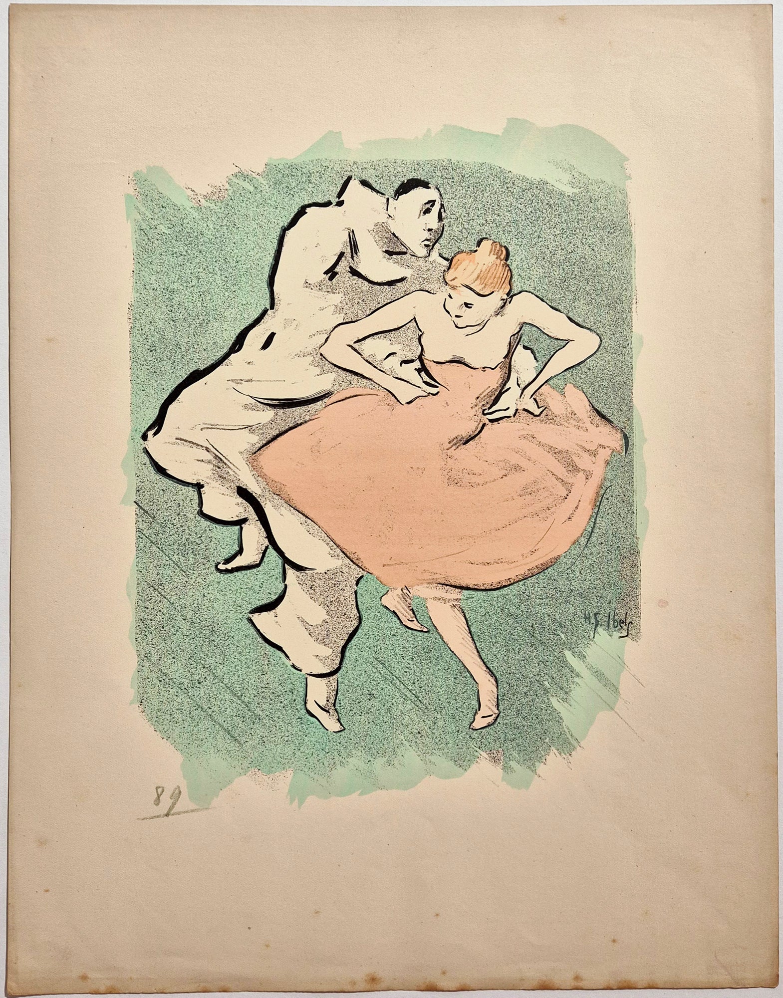 La Rose et Pierrot (Mevisto). c.1895.