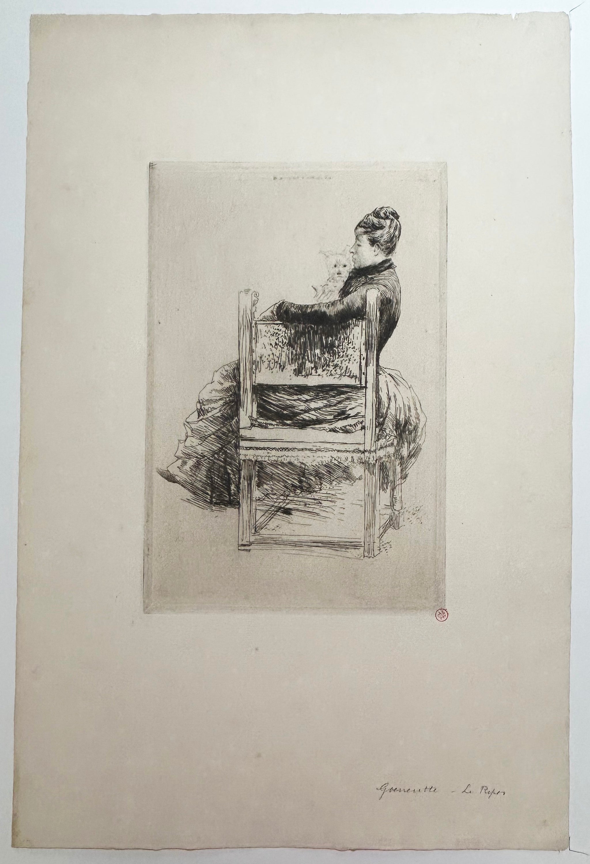 La femme au chien. 1889.