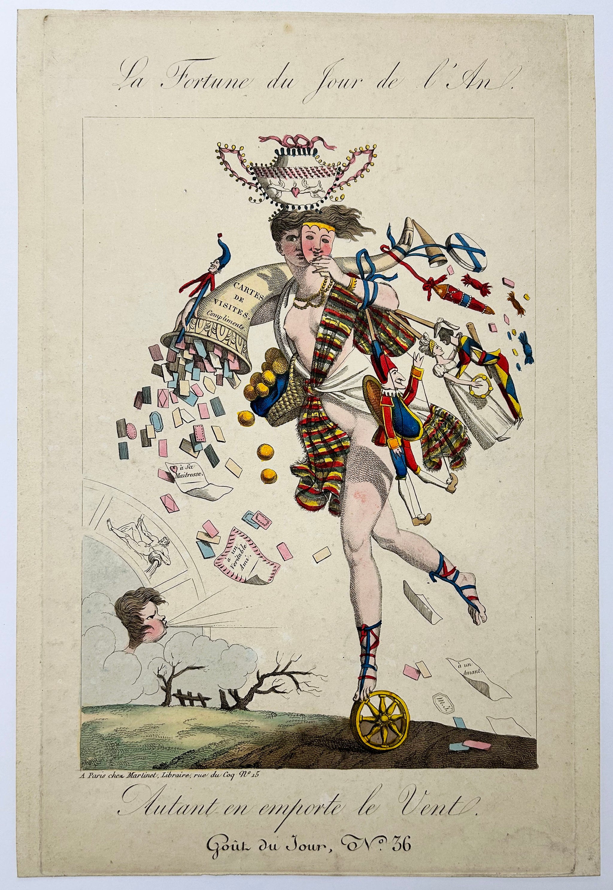 La Fortune du Jour de l'An. Autant en emporte le Vent. Goût du Jour n°36. Début 19ème.