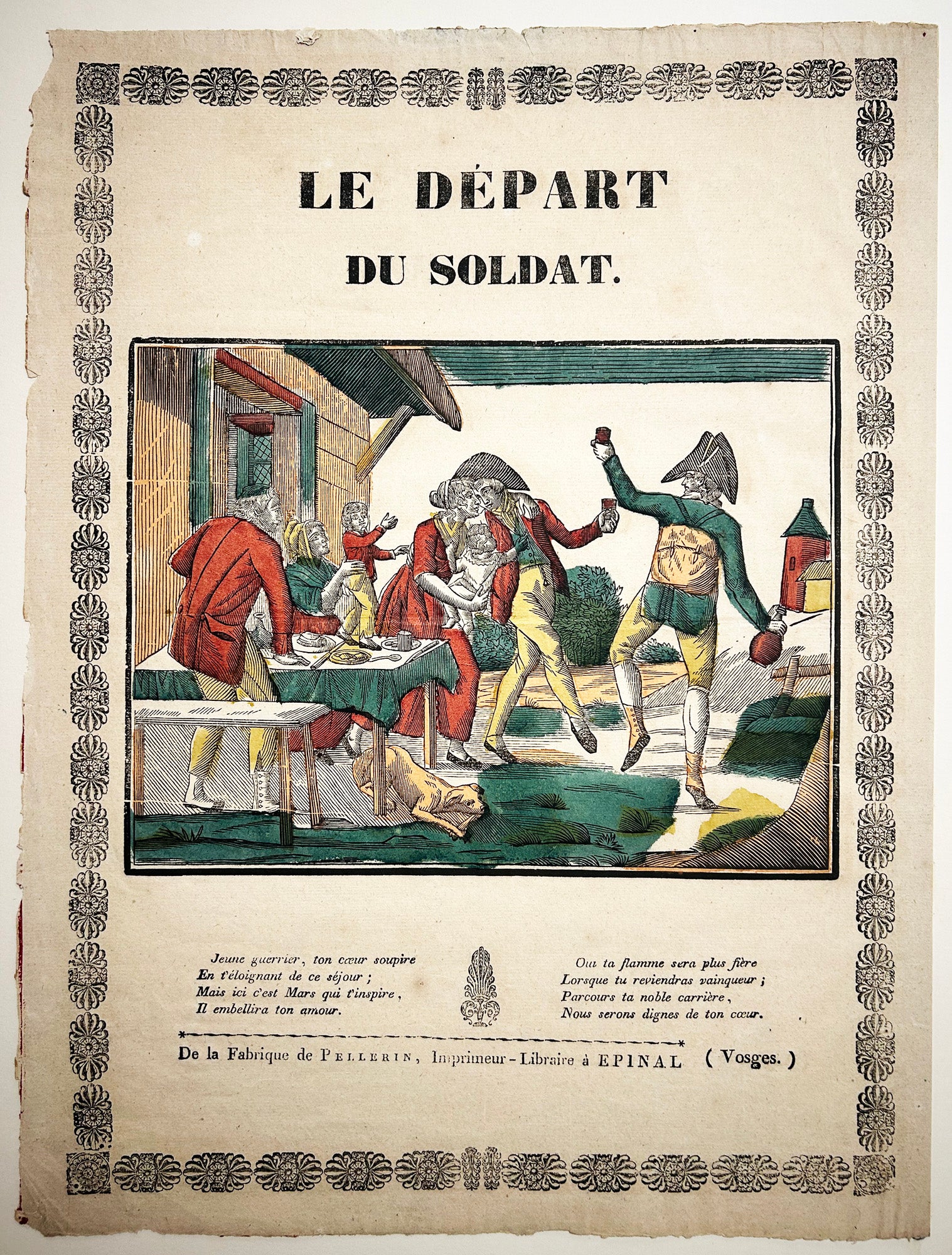 Le départ du soldat.