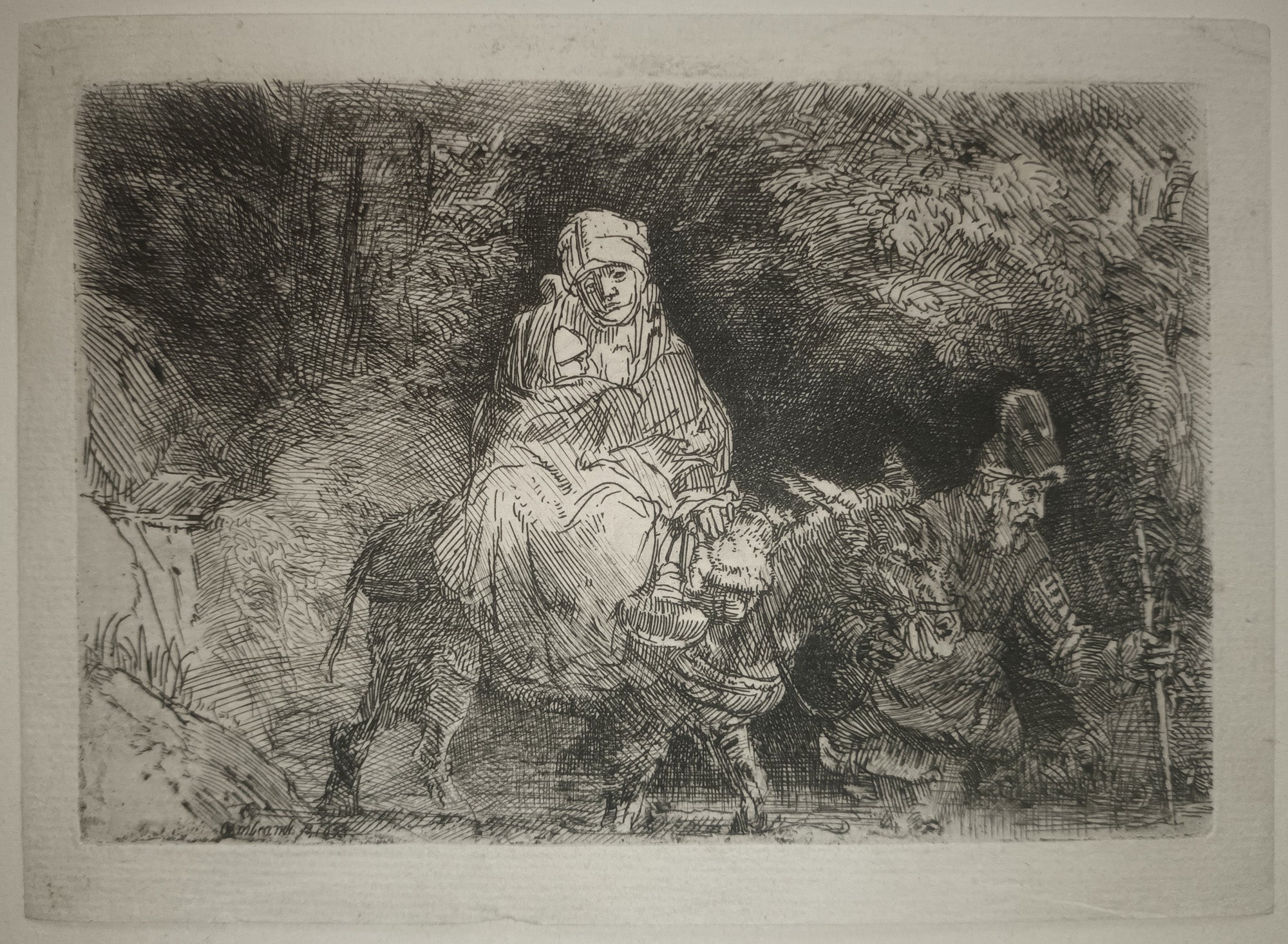 La Fuite en Égypte : le passage d'un gué, 1654