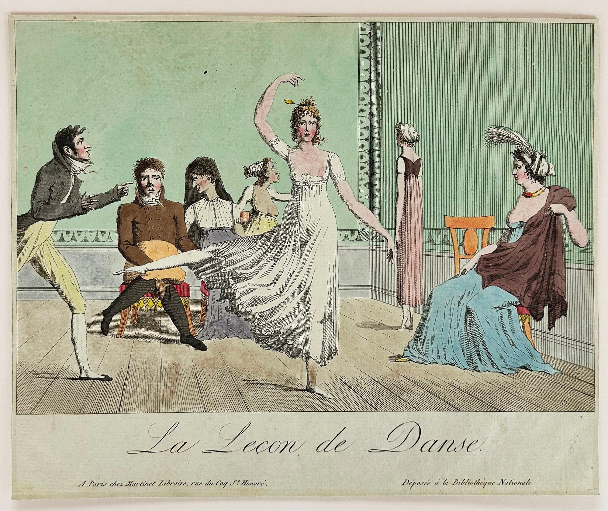 La leçon de danse. c.1800.