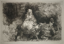 Charger l'image dans la galerie, La Fuite en Égypte : le passage d'un gué, 1654.