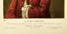 Charger l'image dans la galerie, Portrait de Jean Le Rond d'Alembert ( 1717†1783). "J. Dalembert, de l'Académie Française, de celle des Sciences, de la Société Royale de Londres &c".  1772.