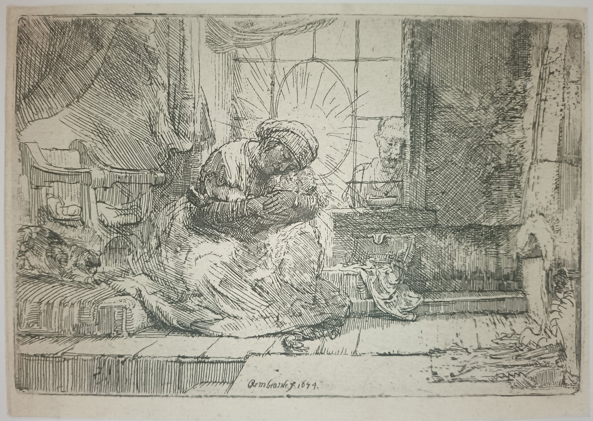 La Vierge au chat. 1654.