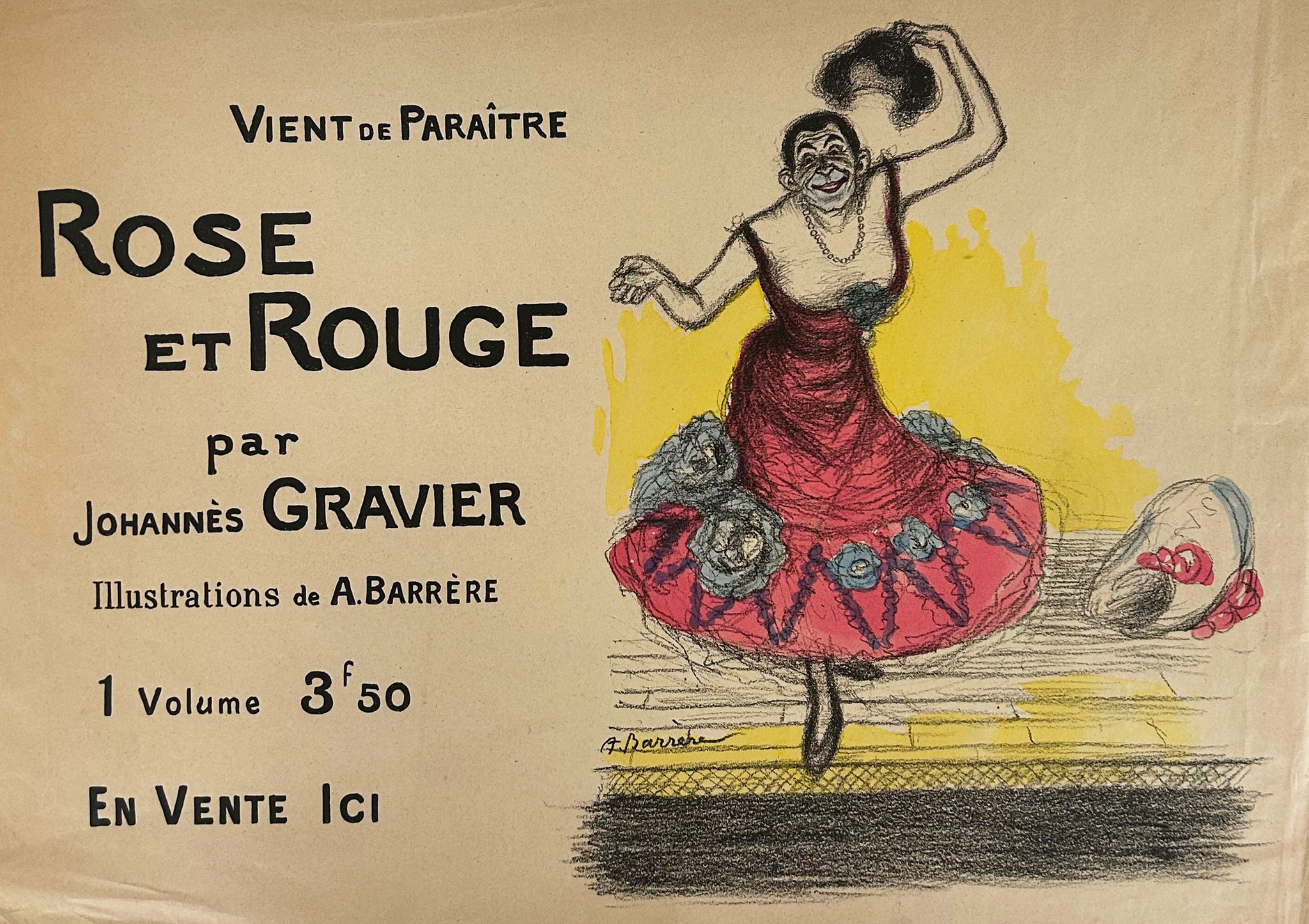 Affichette publicitaire pour la parution de l'ouvrage