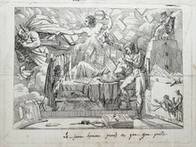 Charger l'image dans la galerie, Le cauchemar. Jeu jeu jeune homme, prends ces gou gou gouttes.  c.1812. Caricature du 19ème. Eau-forte.