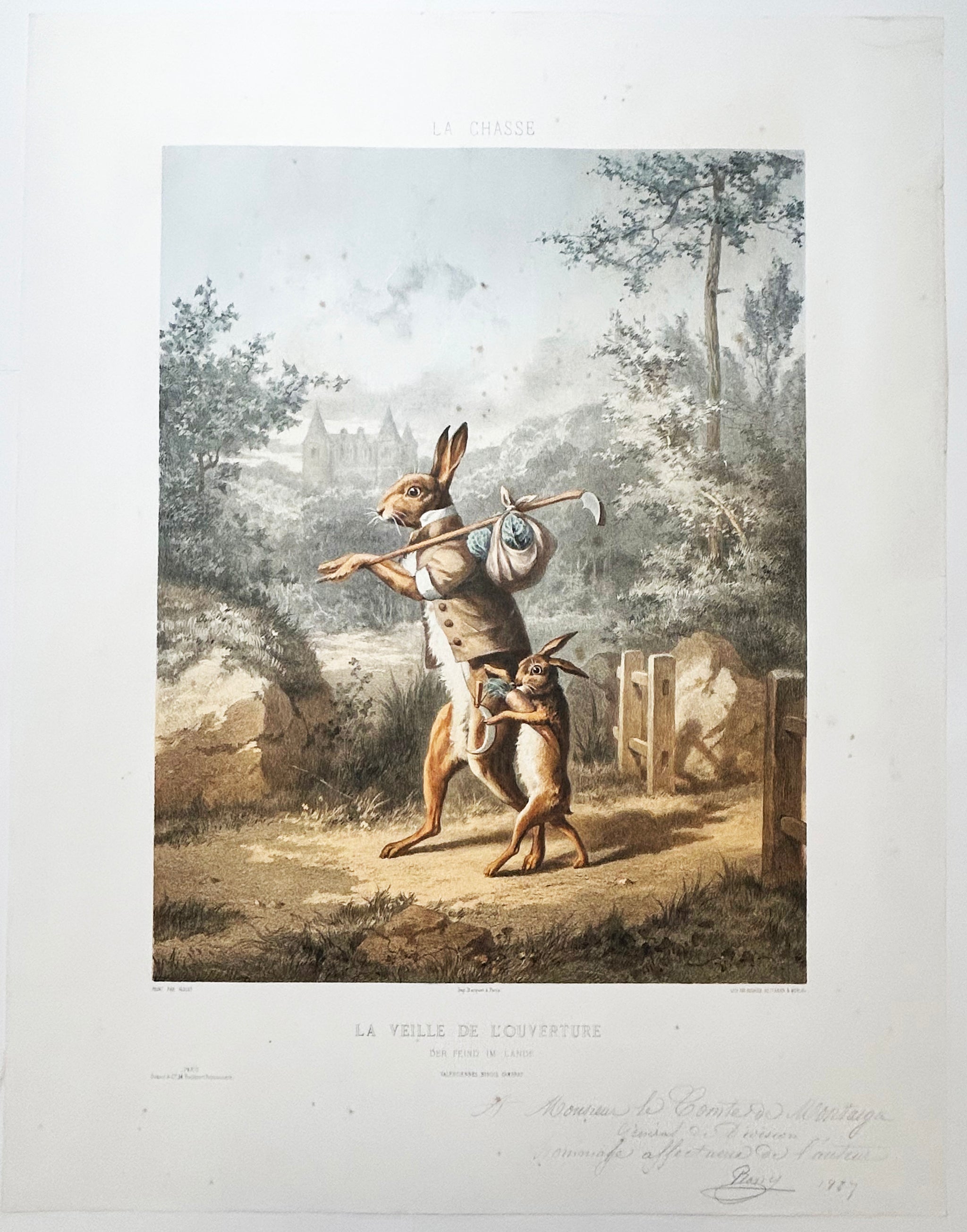 La veille de l'ouverture & Après la fermeture.  c.1866.