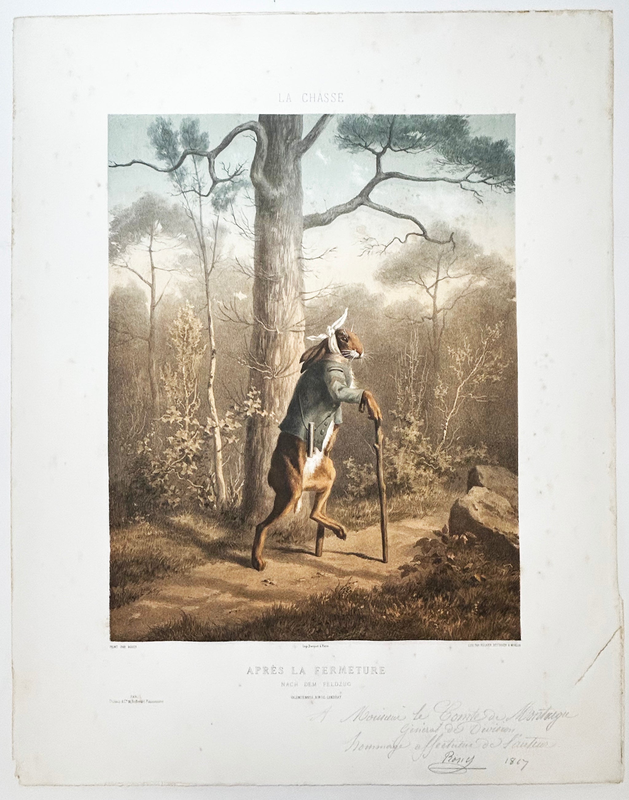 La veille de l'ouverture & Après la fermeture.  c.1866.