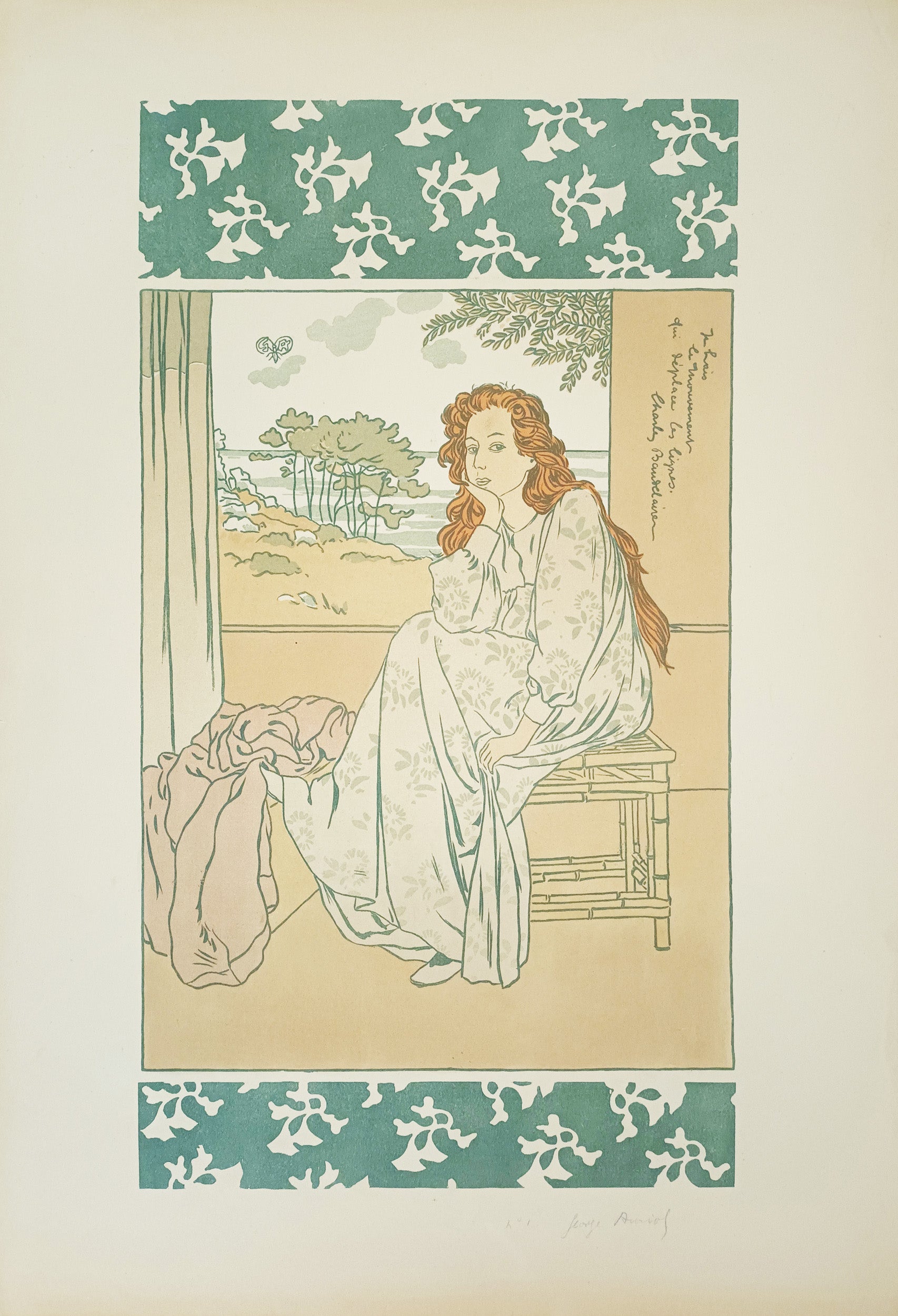 Jeune femme assise. 1896.