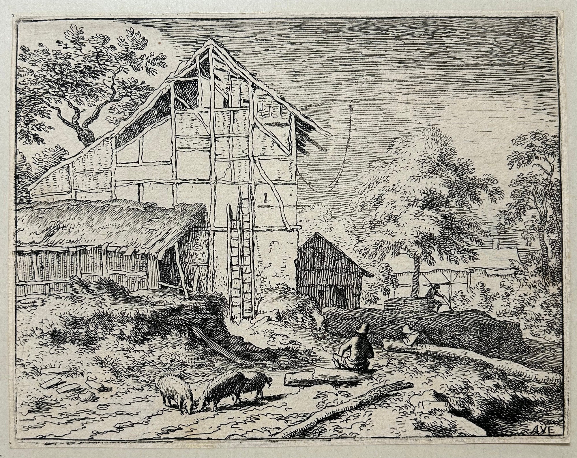 Les deux échelles.