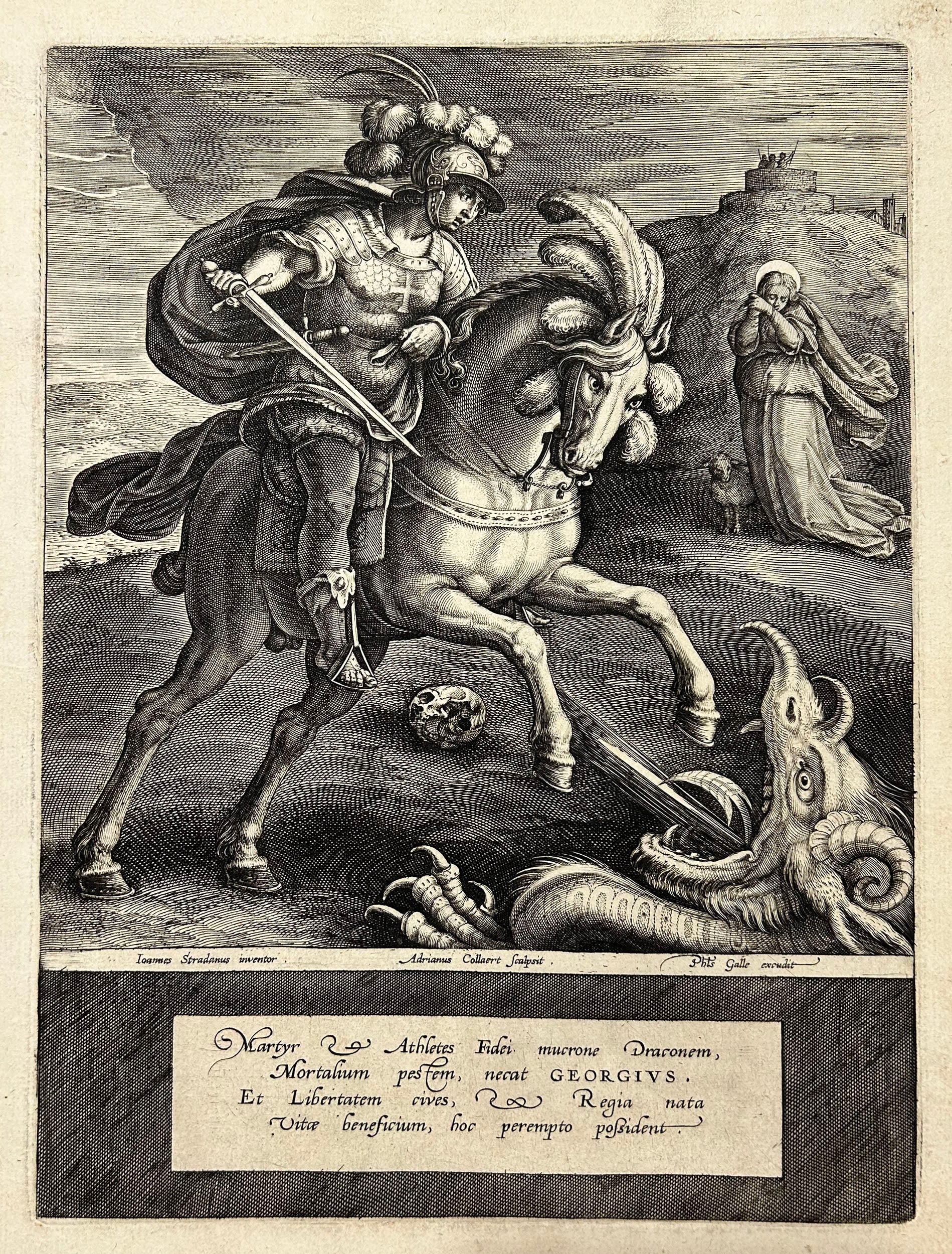 Saint George terrassant le dragon. c.1612.
