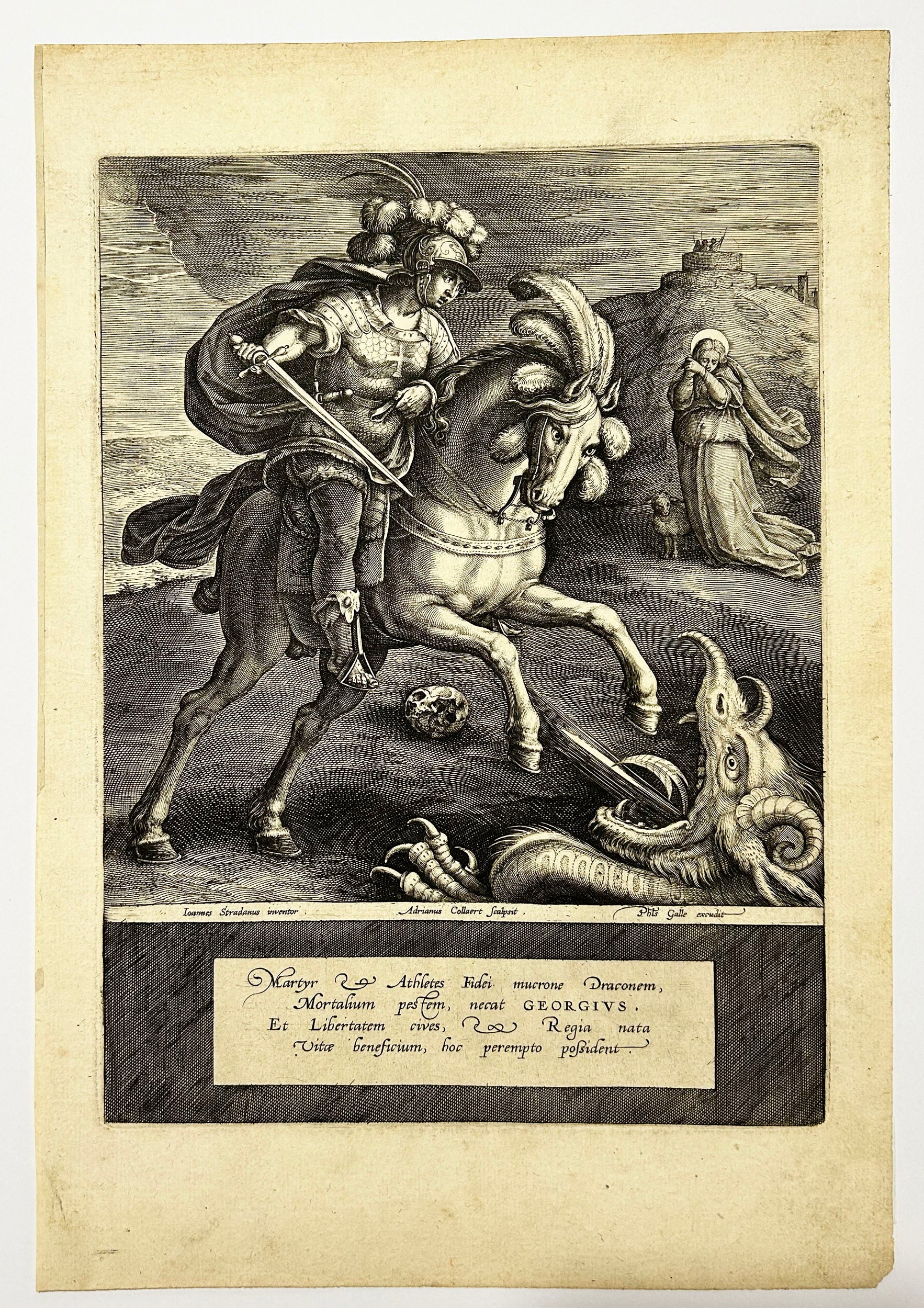 Saint George terrassant le dragon. c.1612.