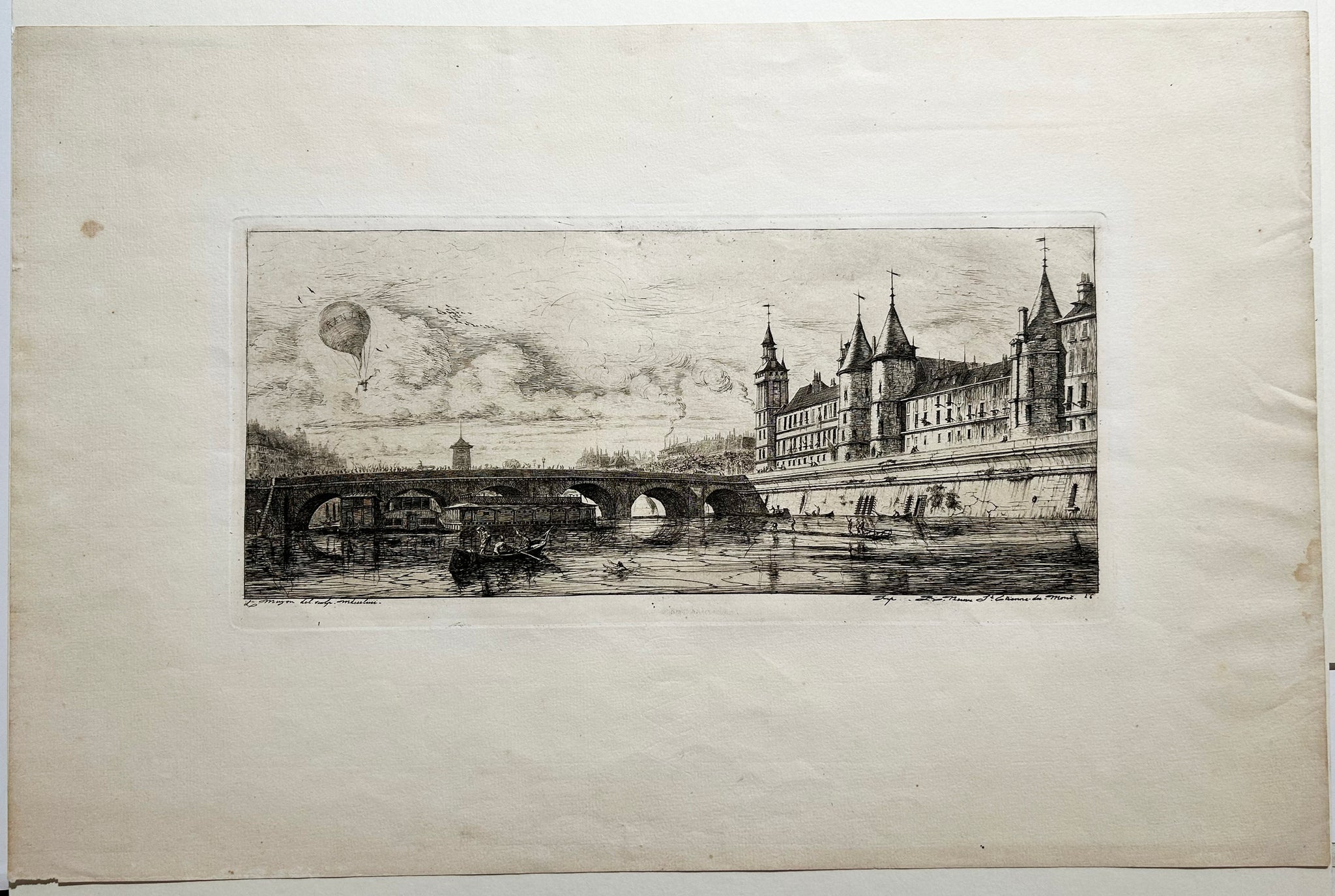 Le Pont-au-change. 1854.