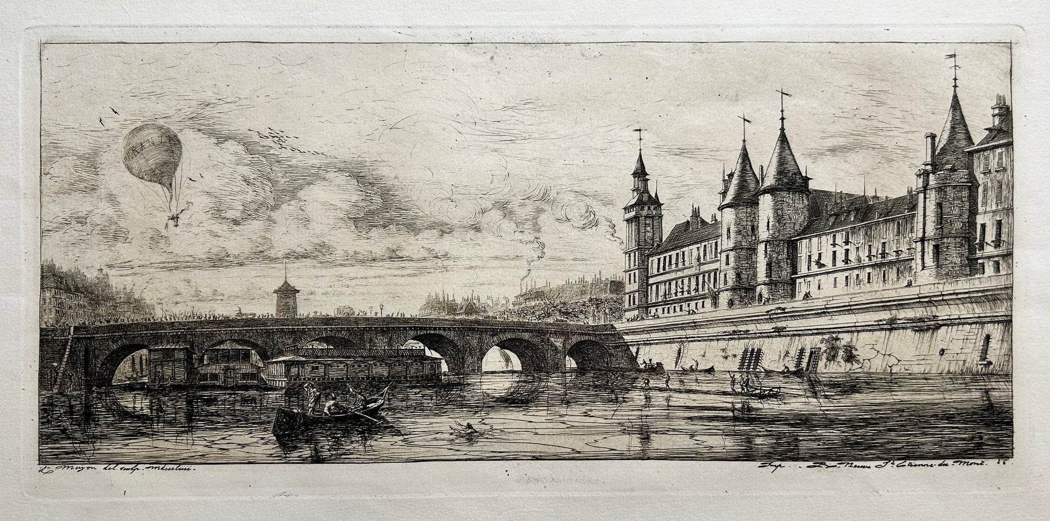 Le Pont-au-change. 1854.
