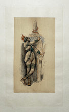 Charger l'image dans la galerie, Félicien ROPS - Prêtresse antique. Héliogravure en couleurs.