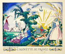 Charger l'image dans la galerie, Robert BONFILS - L'alouette de France. 1916. Bois gravé, colorié au pochoir.