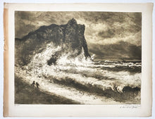 Charger l'image dans la galerie, Coup de vent à Étretat. c.1898.