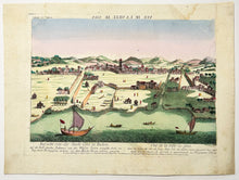 Charger l'image dans la galerie, Vue de la ville de Goa dans les Indes du côté de l'eau, dans l'île du même nom aujourd'hui appartient aux portugais, sy devant il appartenait au Royaume Décan. c.1780.