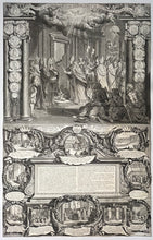 Charger l'image dans la galerie, Nicolas BOCQUET et Jean-Baptise NOLIN - Cérémonies de l'année Sainte pour le Jubilé de 1700 sous le Pontificat d'Innocent XII. 1700. Gravure à l'eau-forte et au burin, et typographie, imprimée en deux feuilles réunies