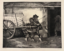 Charger l'image dans la galerie, Théodore GERICAULT - Le cheval du platrier. 1822. Lithographie exécutée en grande partie par Joseph Volmar