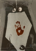 Charger l'image dans la galerie, MAN RAY - Portrait de l'empreinte de main, Autoportrait. 1966. Sérigraphie sur verre acrylique, d'après le premier objet d'assemblage créé par l'artiste en 1916.