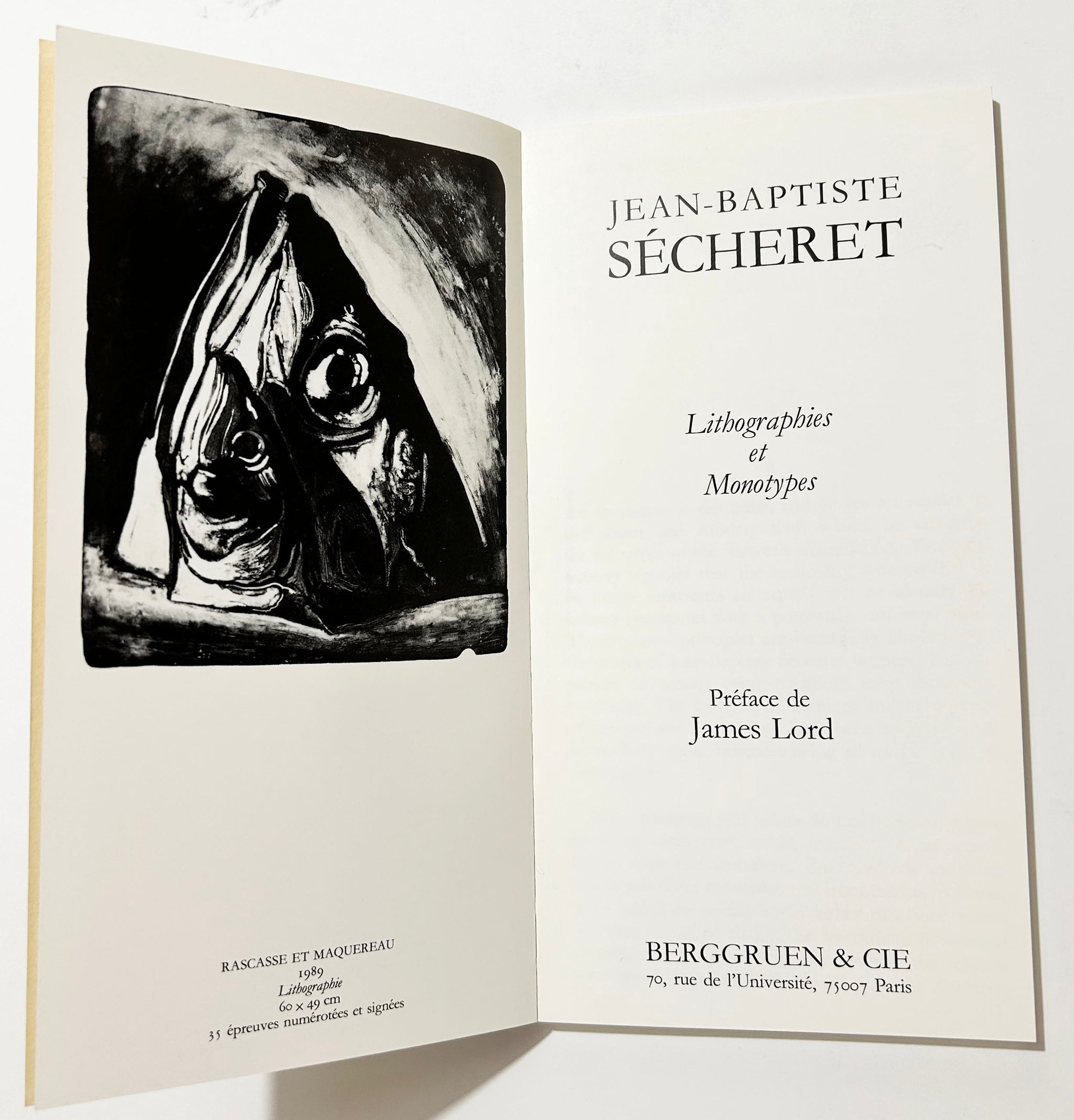 Lithographies et Monotypes.