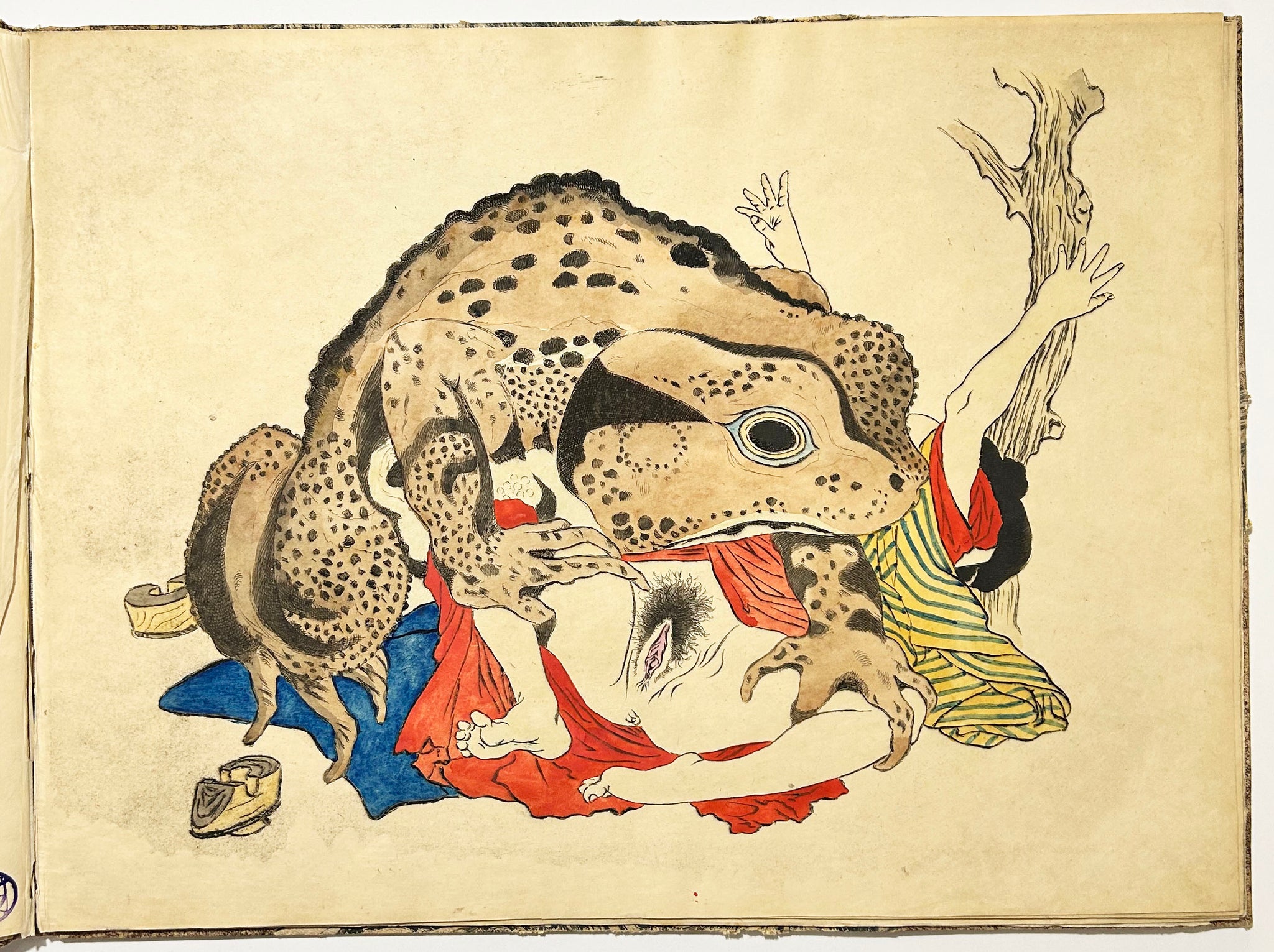 Suite de 12 gravures érotiques inspirées par l’art japonais des Shunga.