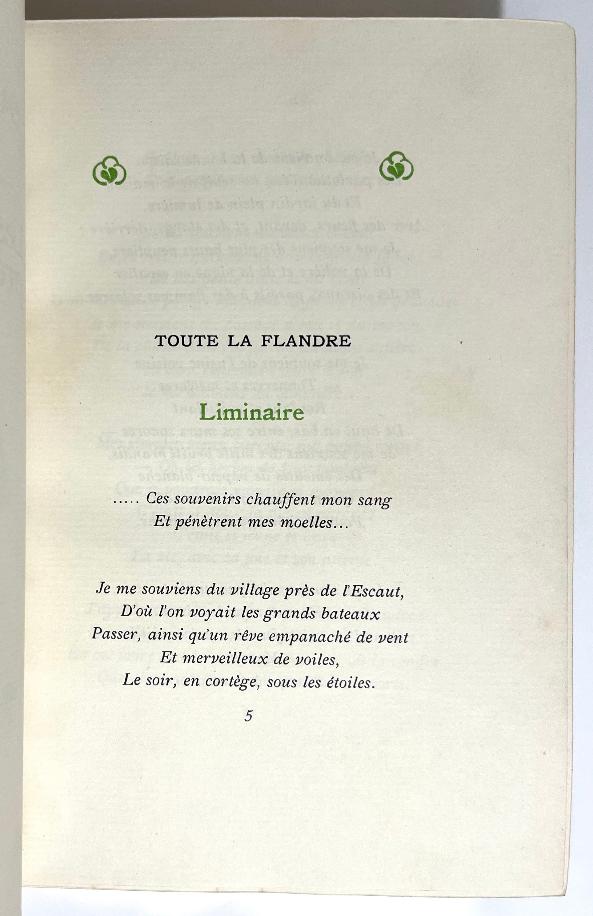 Toute la Flandre. (Poésie complète).