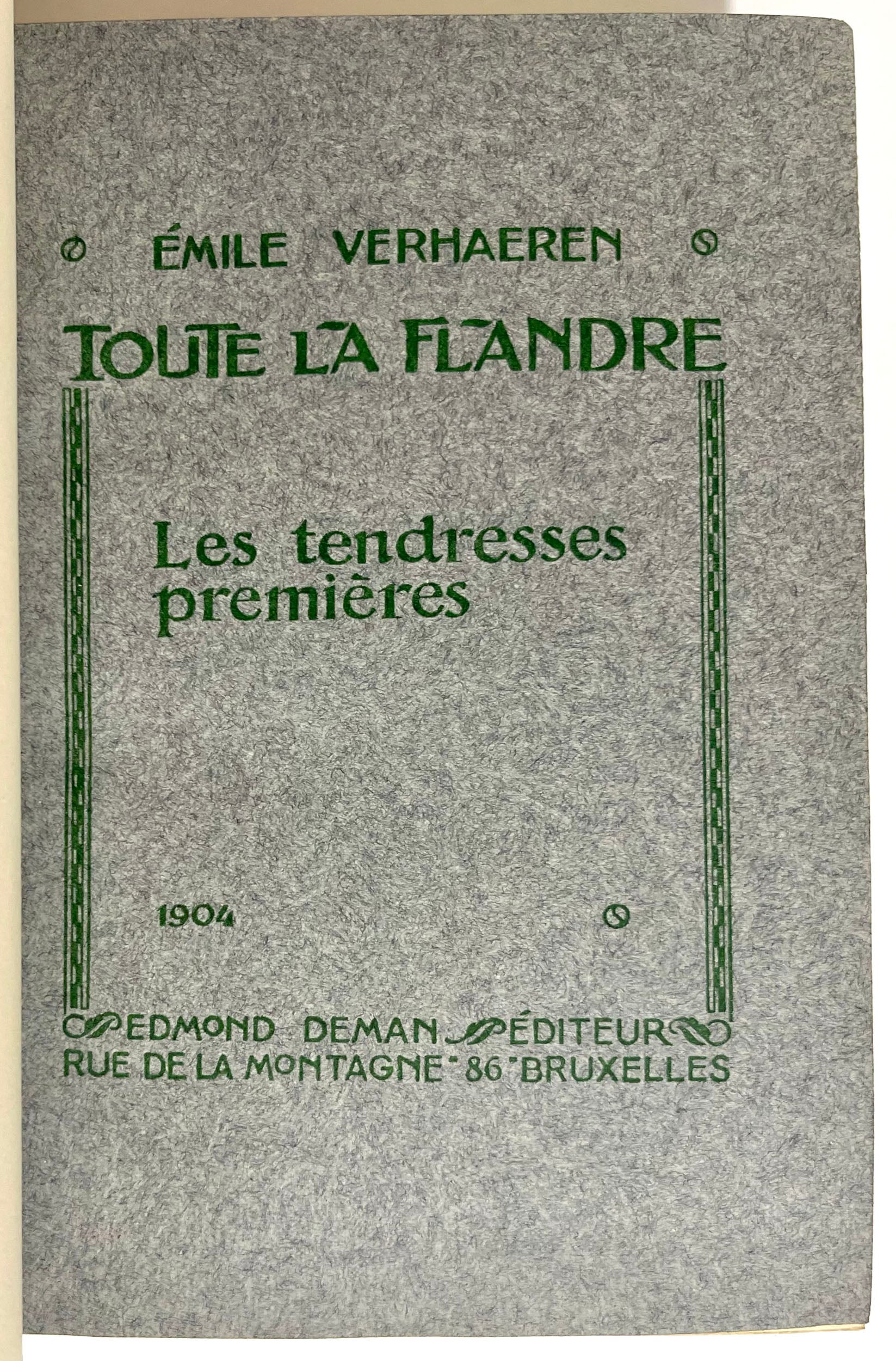 Toute la Flandre. (Poésie complète).