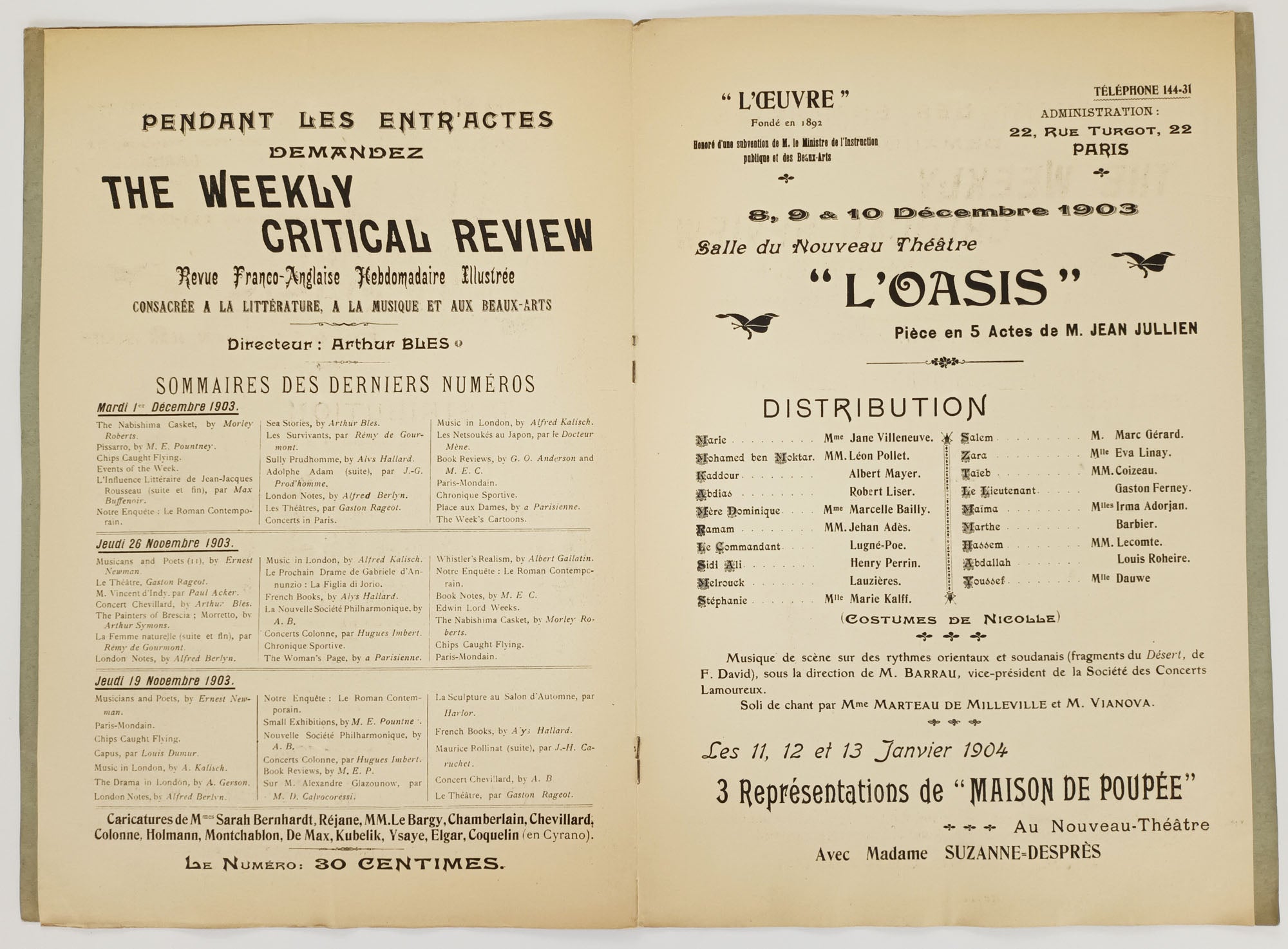 The Weekly Critical Review.
