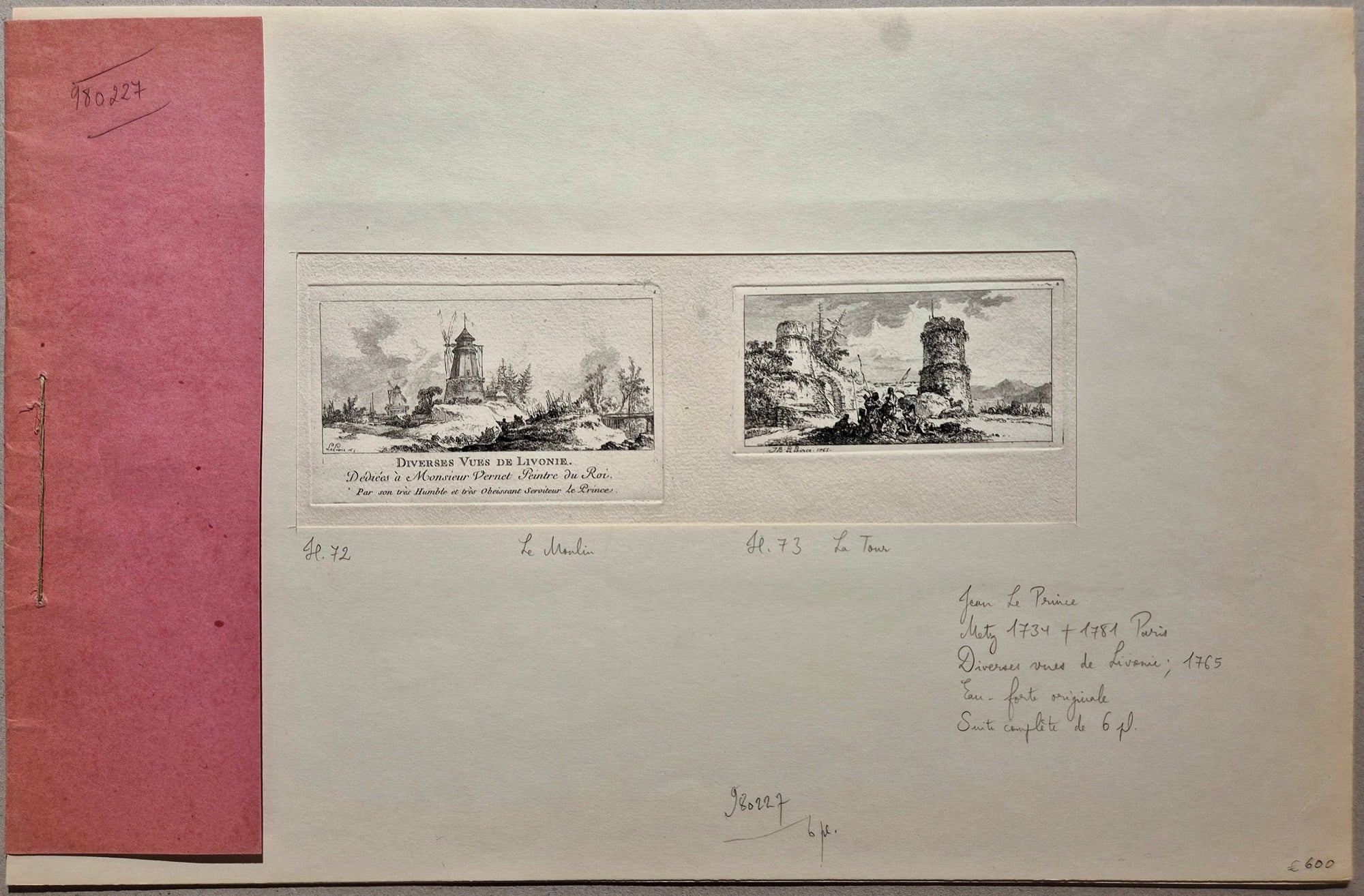 Diverses vues de Livonie. LE PRINCE.