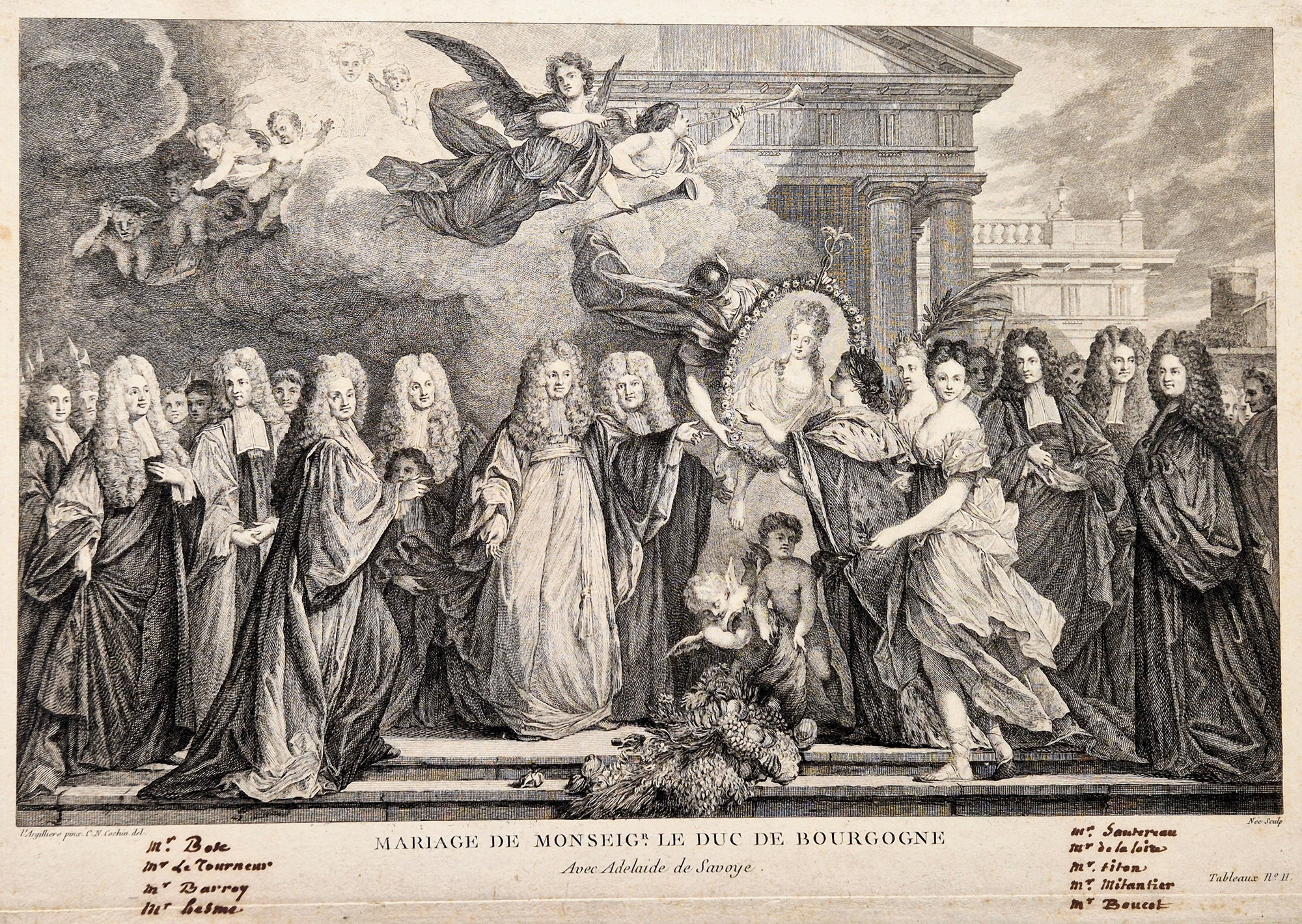 Mariage de monseigneur le Duc de Bourgogne. Nee.