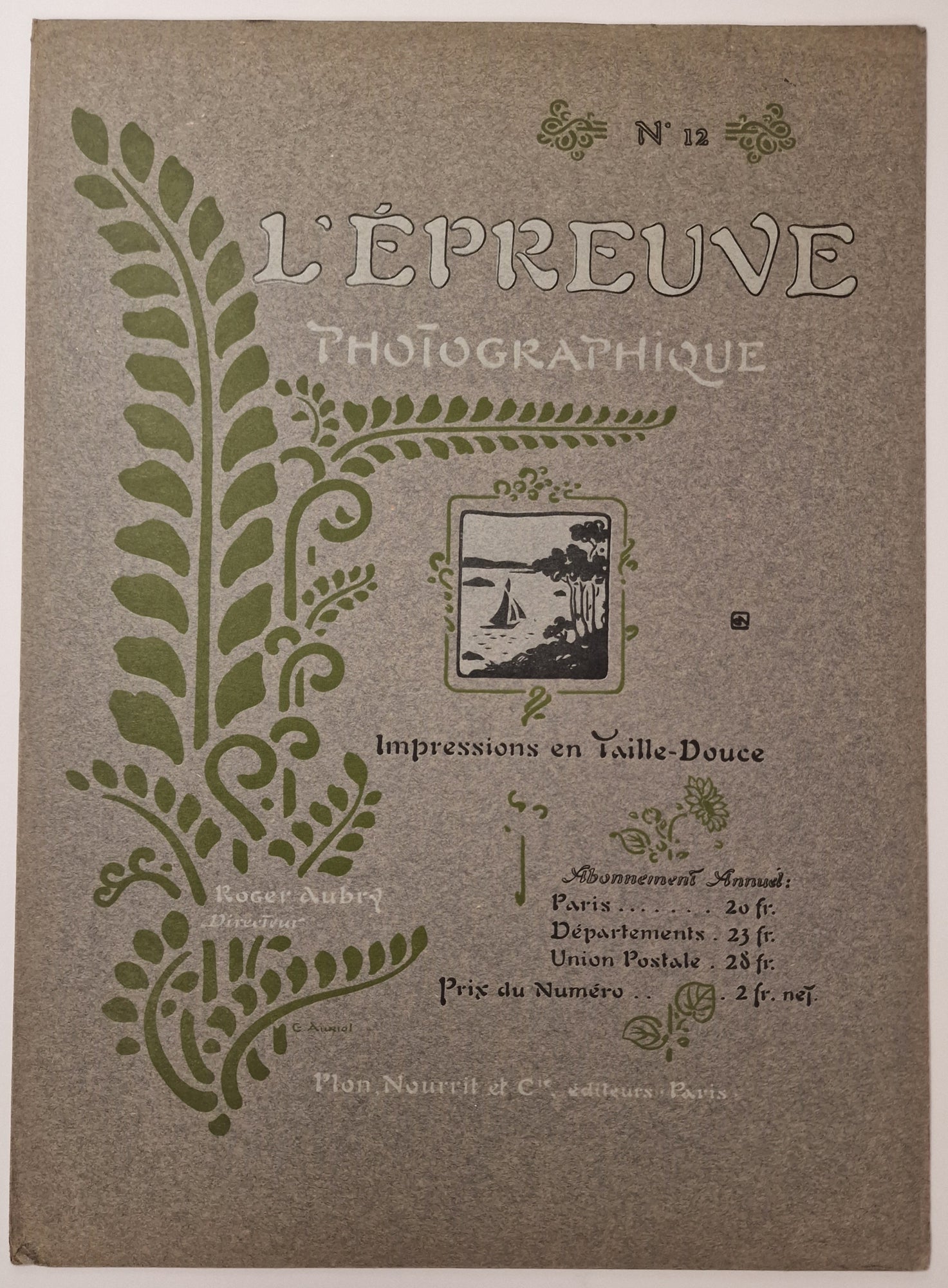 L'Epreuve photographique n°12. Auriol.