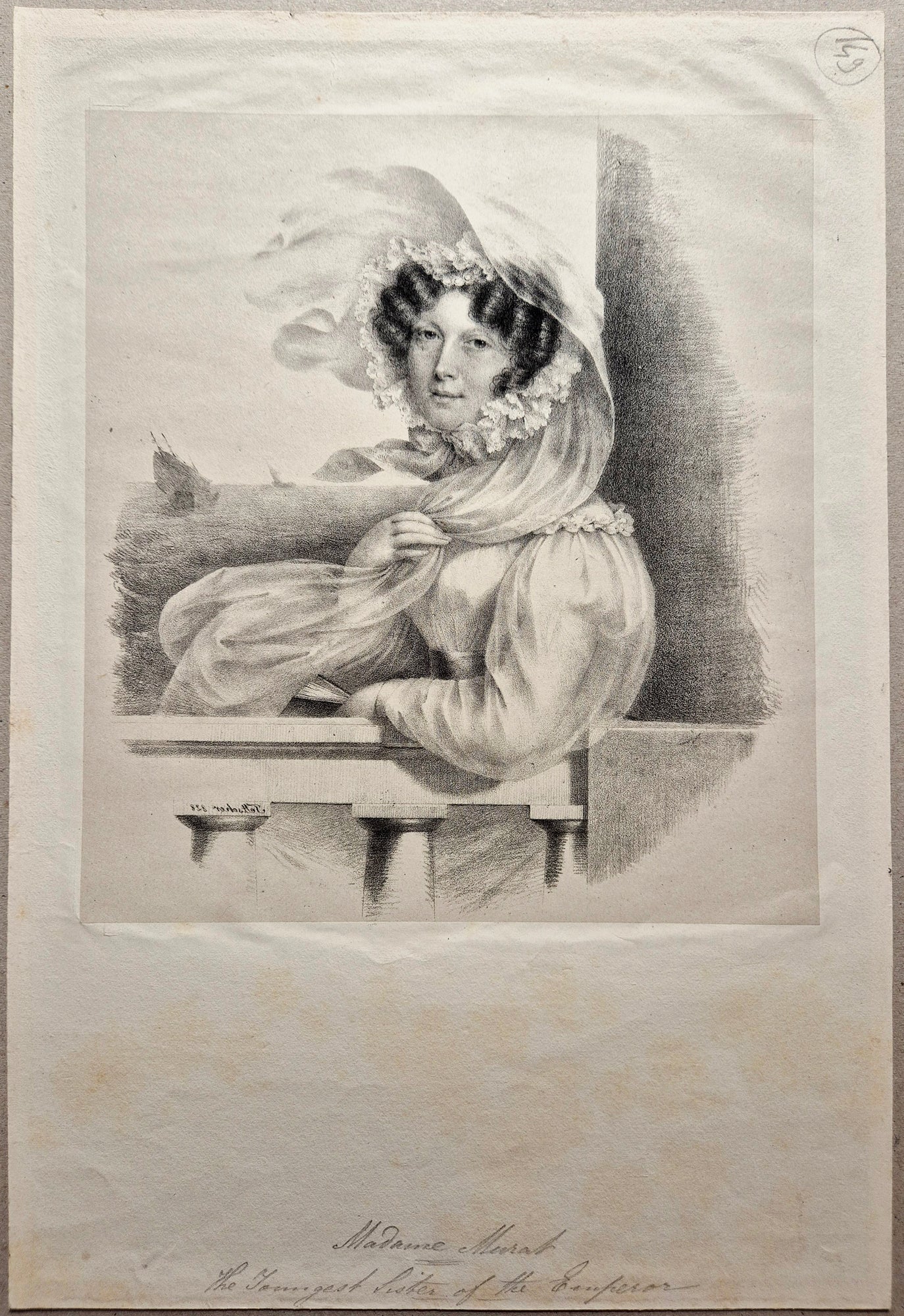 Madame Murat. Teltscher dessin.