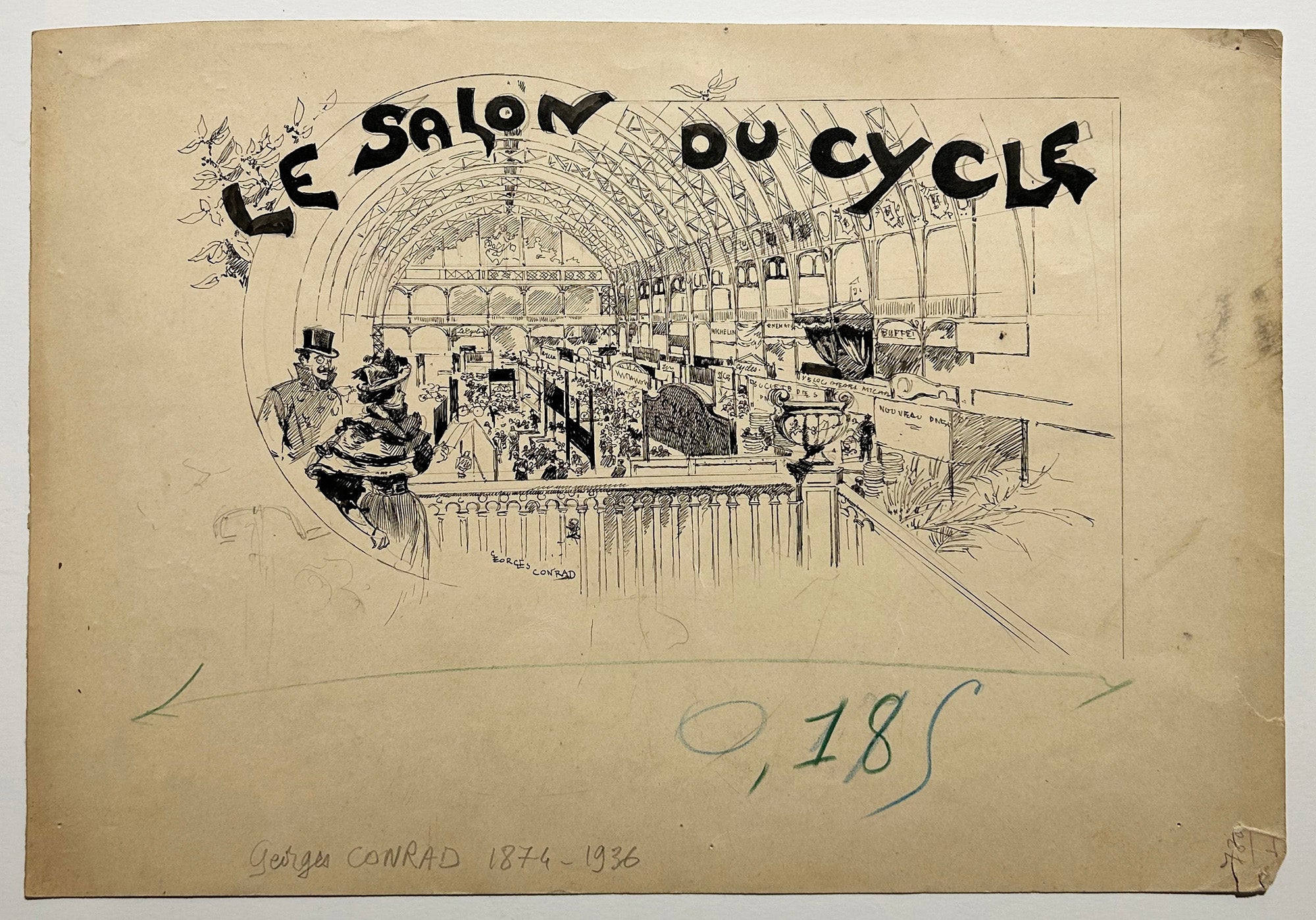 Le salon du cycle. Conrad dessin.