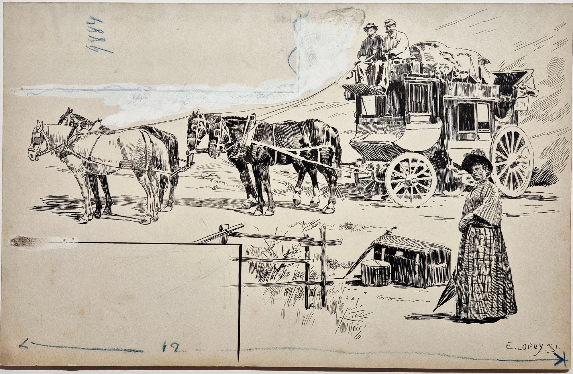 La diligence. Loevy.