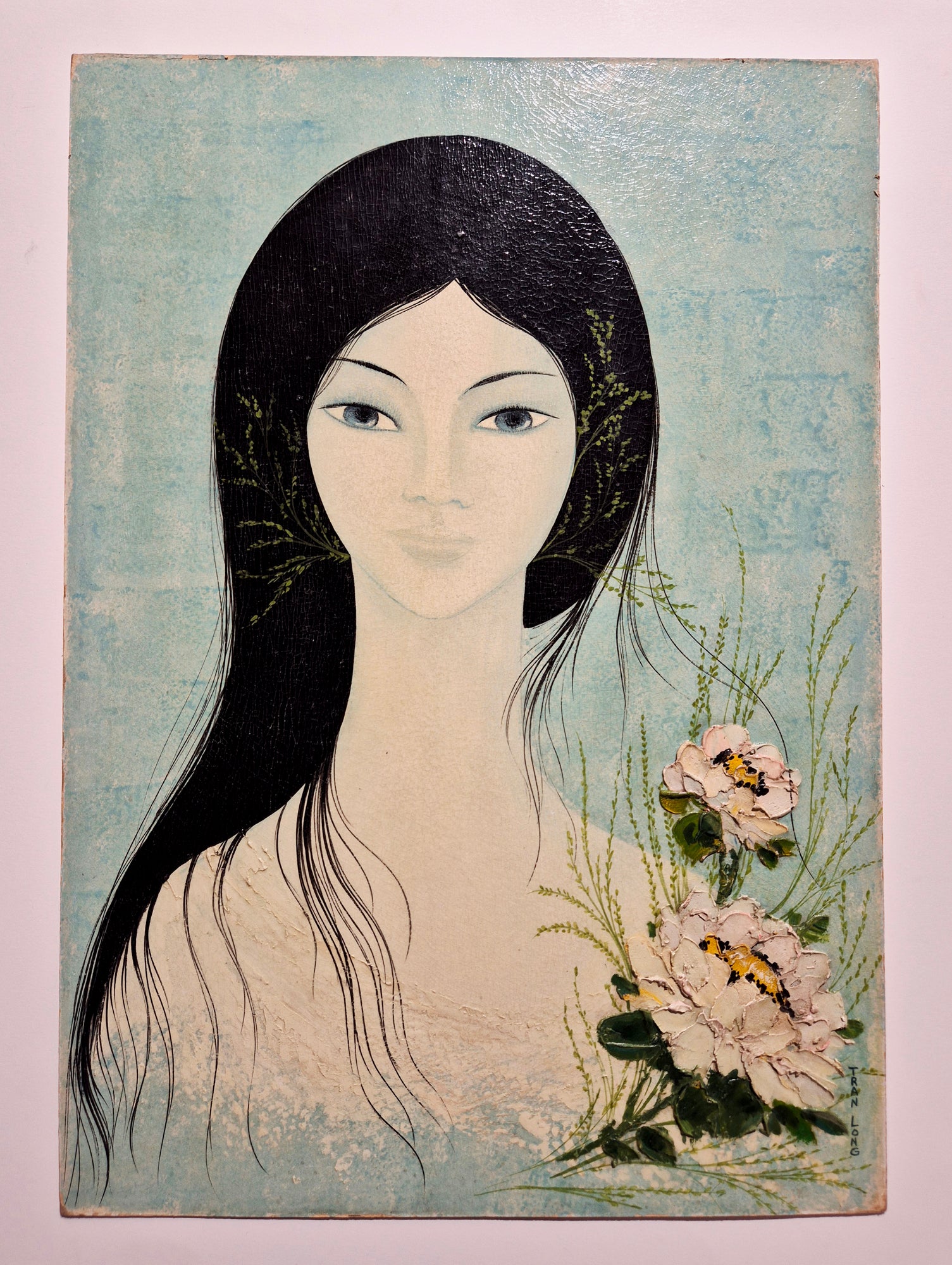 Jeune fille à la pivoine. TRAN LONG Mara.