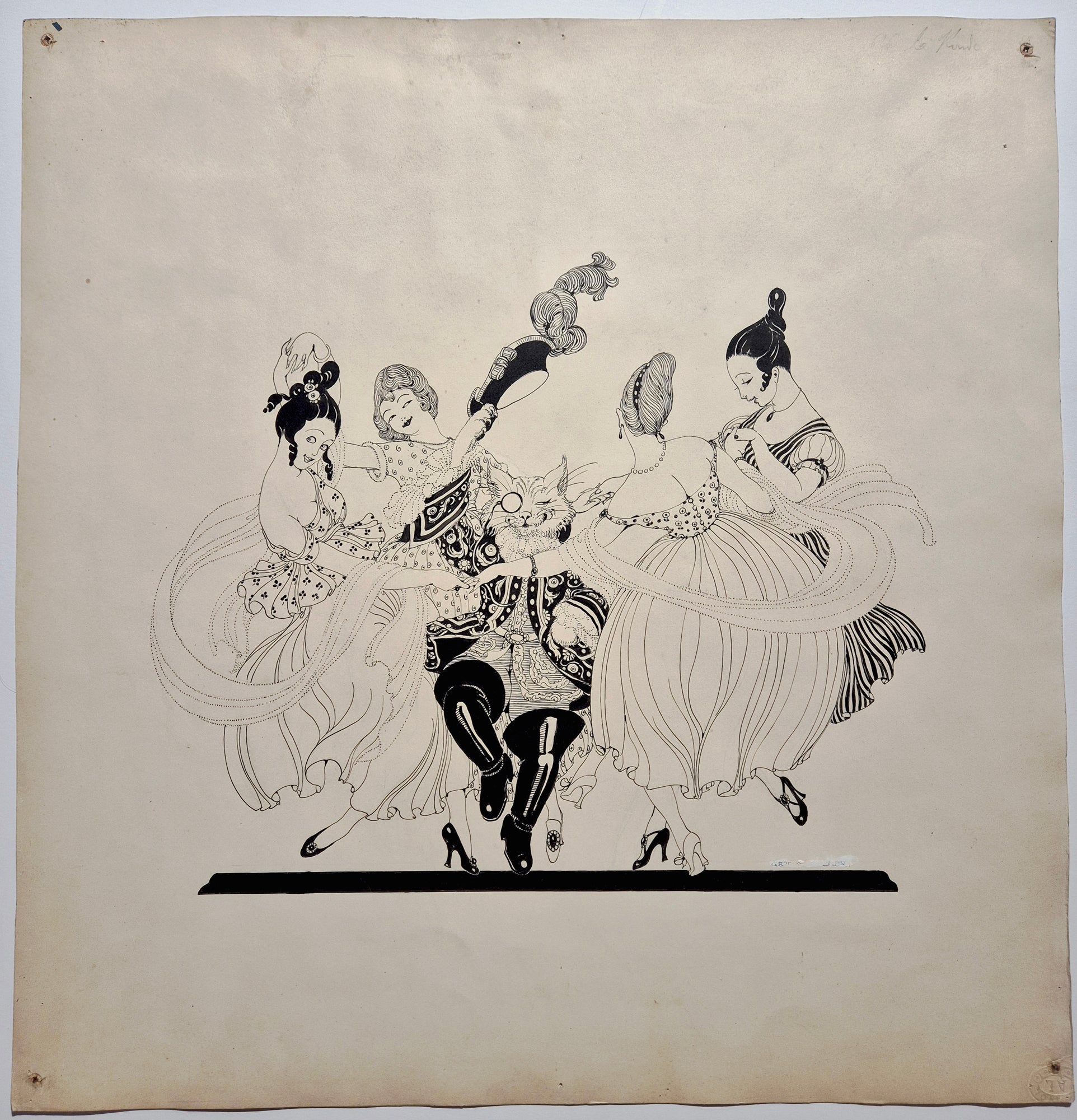 Ronde. Dessin de Gerda Wegener.