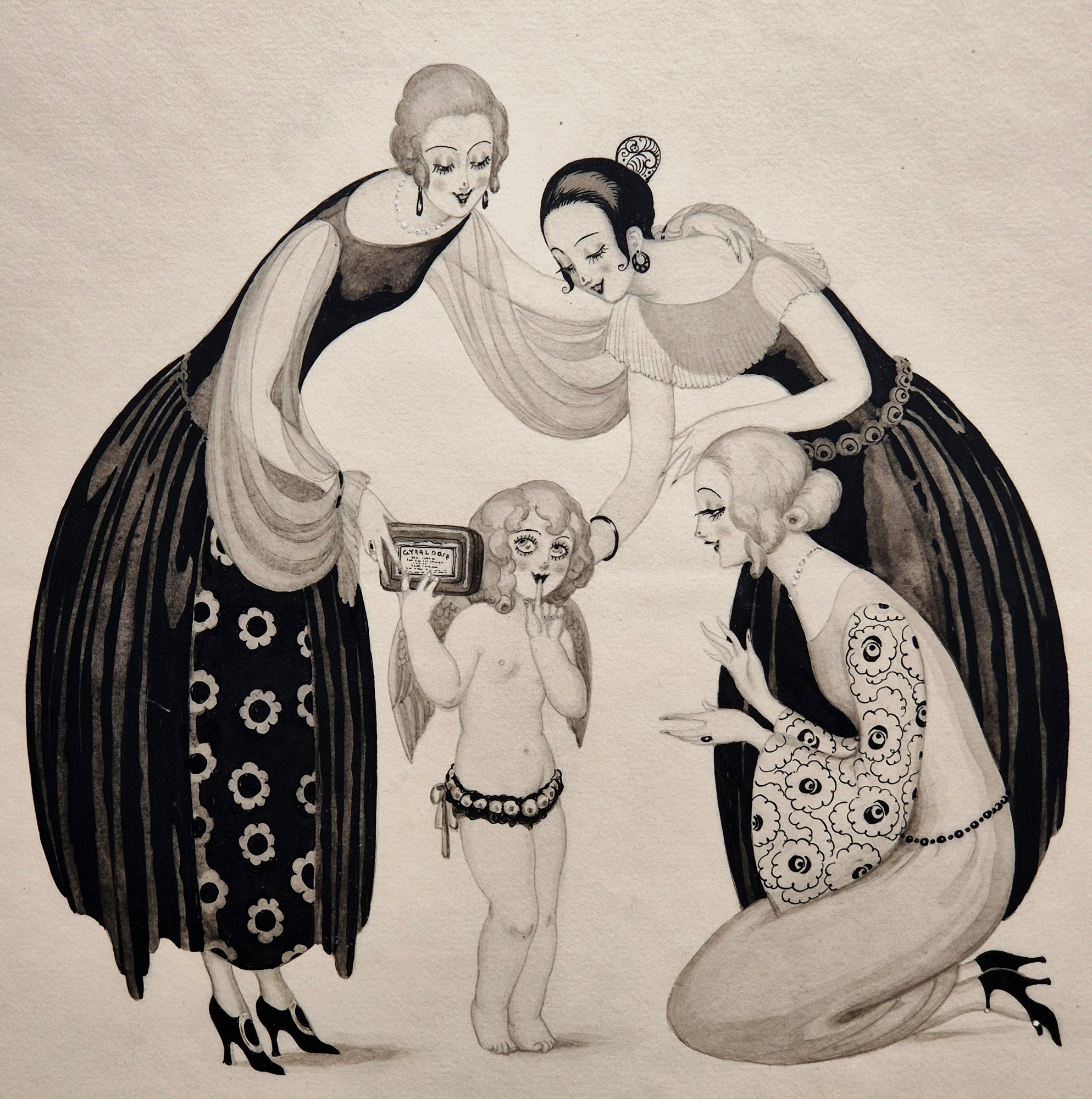 Gyraldose, secret de jeunesse. Dessin de Gerda Wegener.