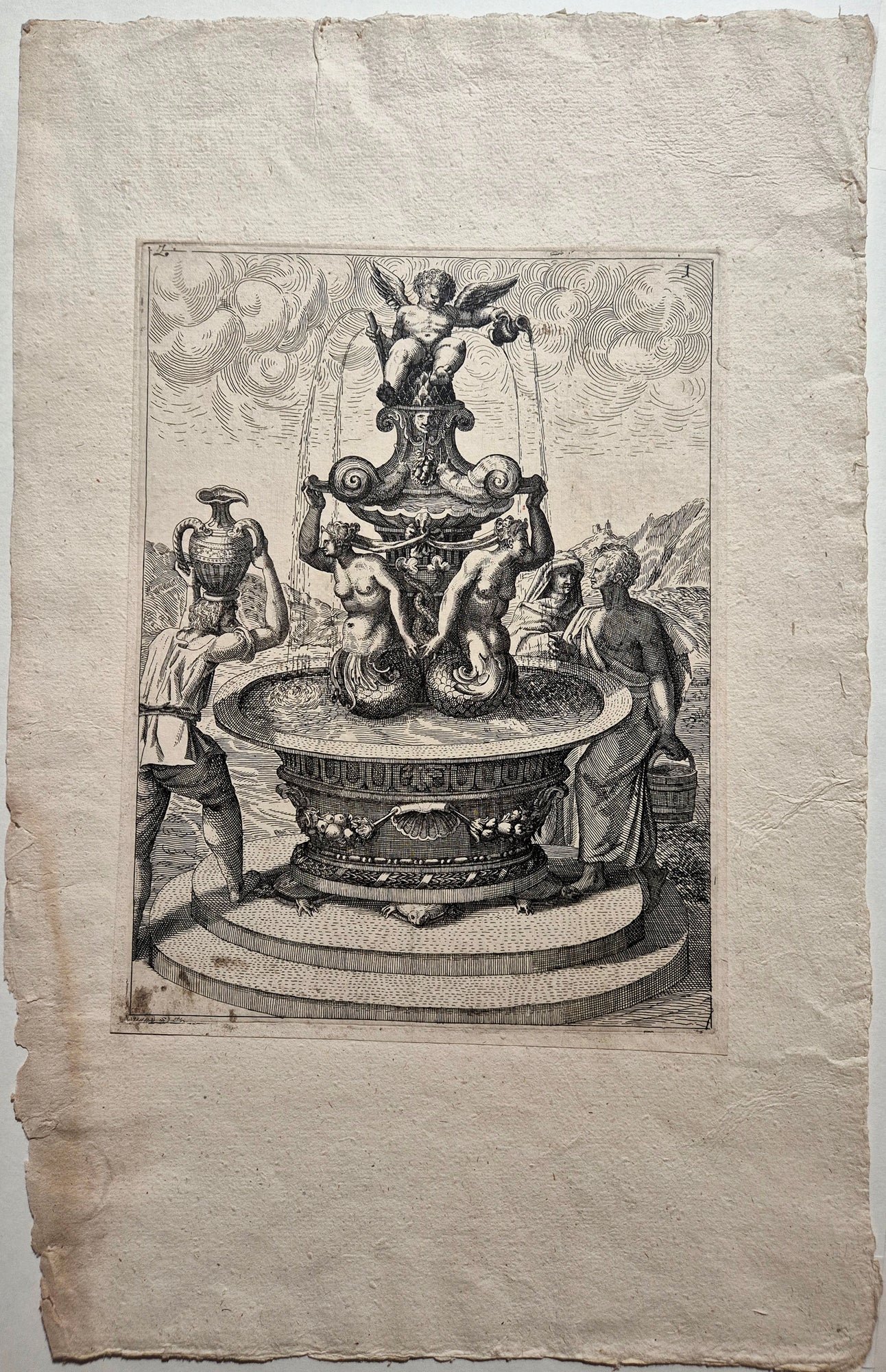 Fontaine aux sirènes. Bockler.