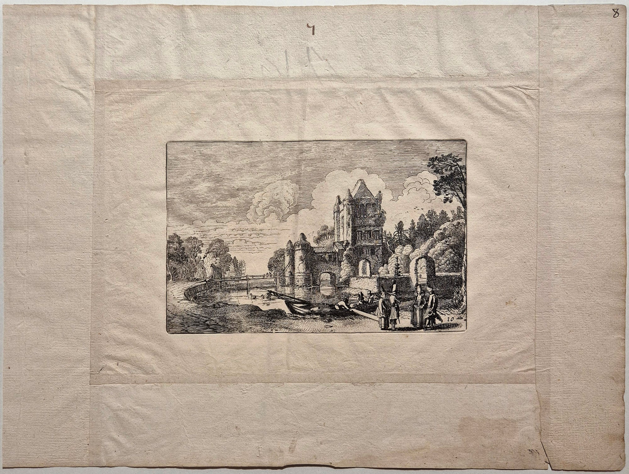 Le port d'Amsterdam à Haarlem. Van de Velde.