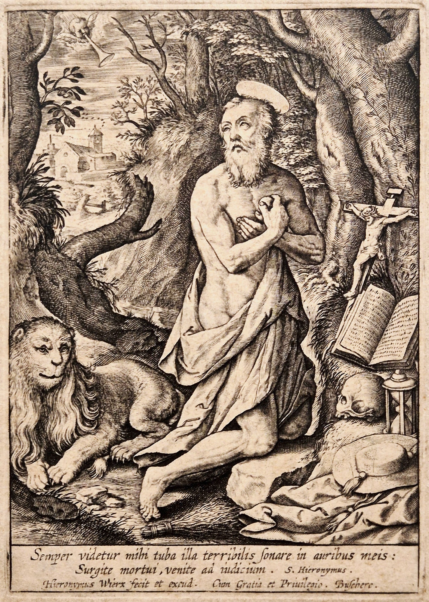 Saint Jérôme. Wierix.