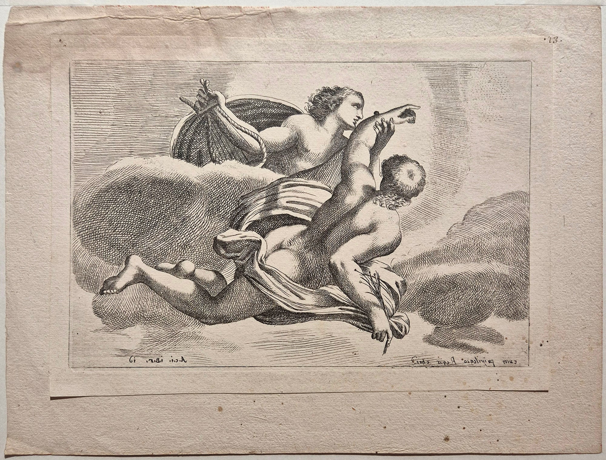 Apollon enlève Hyacinthe. Belly.
