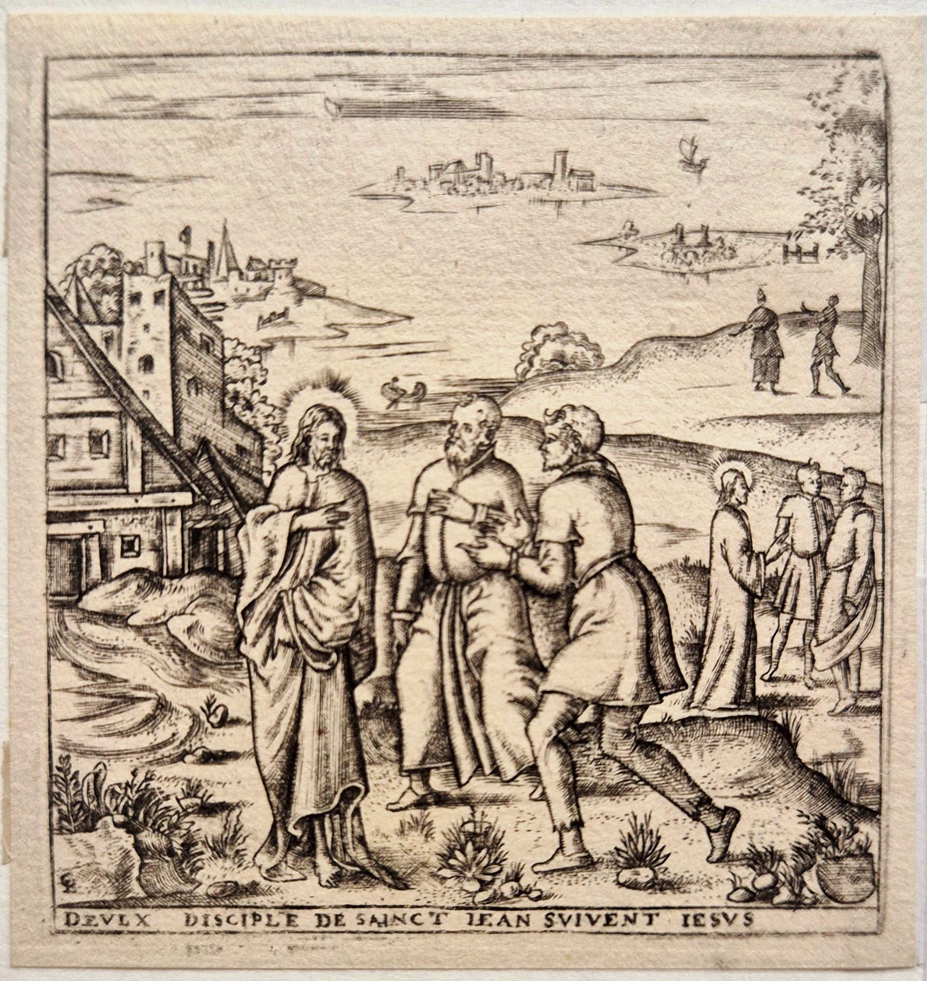 Deux disciples de Saint-Jean suivent Jésus. Gaultier.