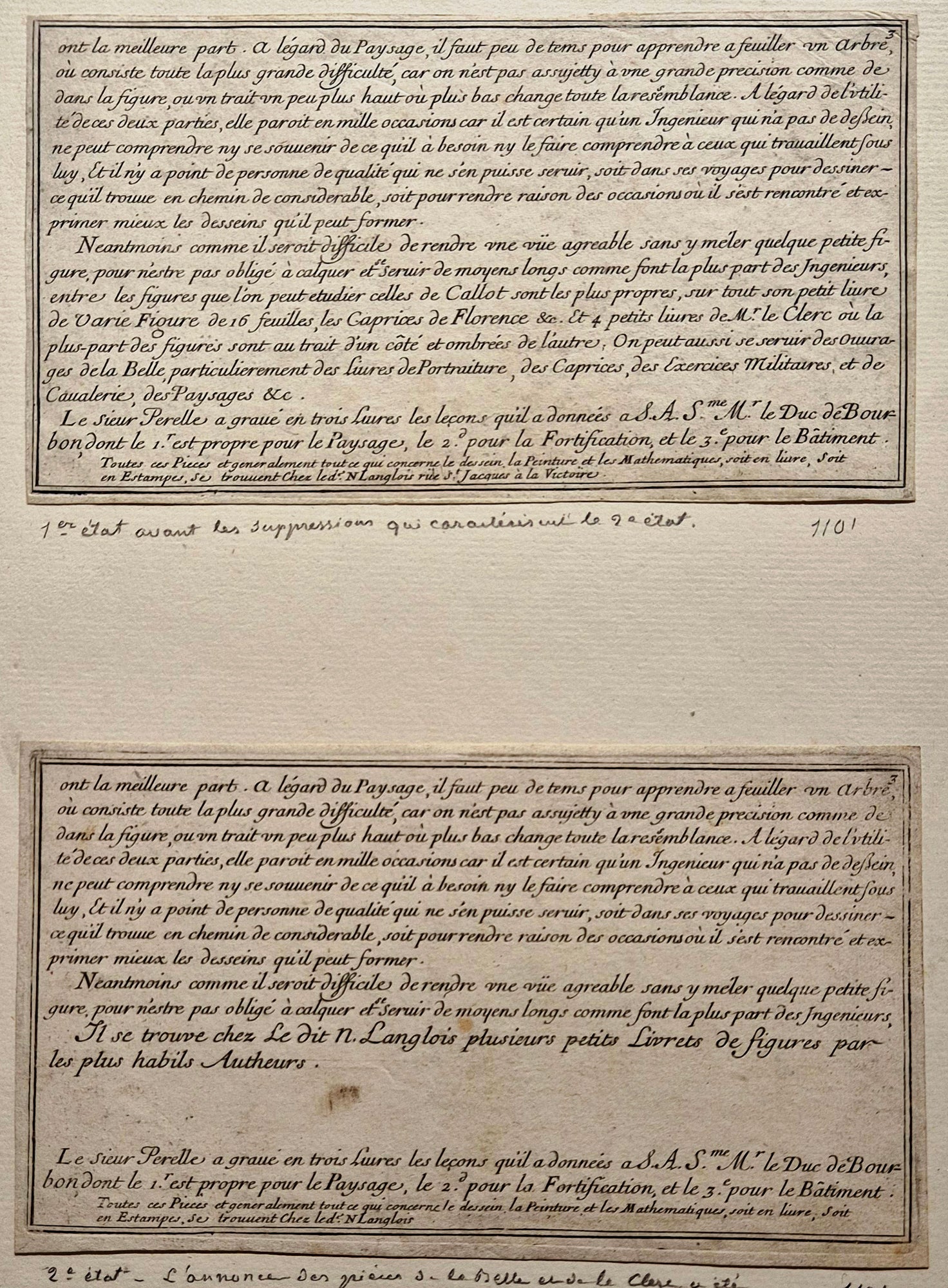 Livre des paysages de Callot. Mariette Jean le père.