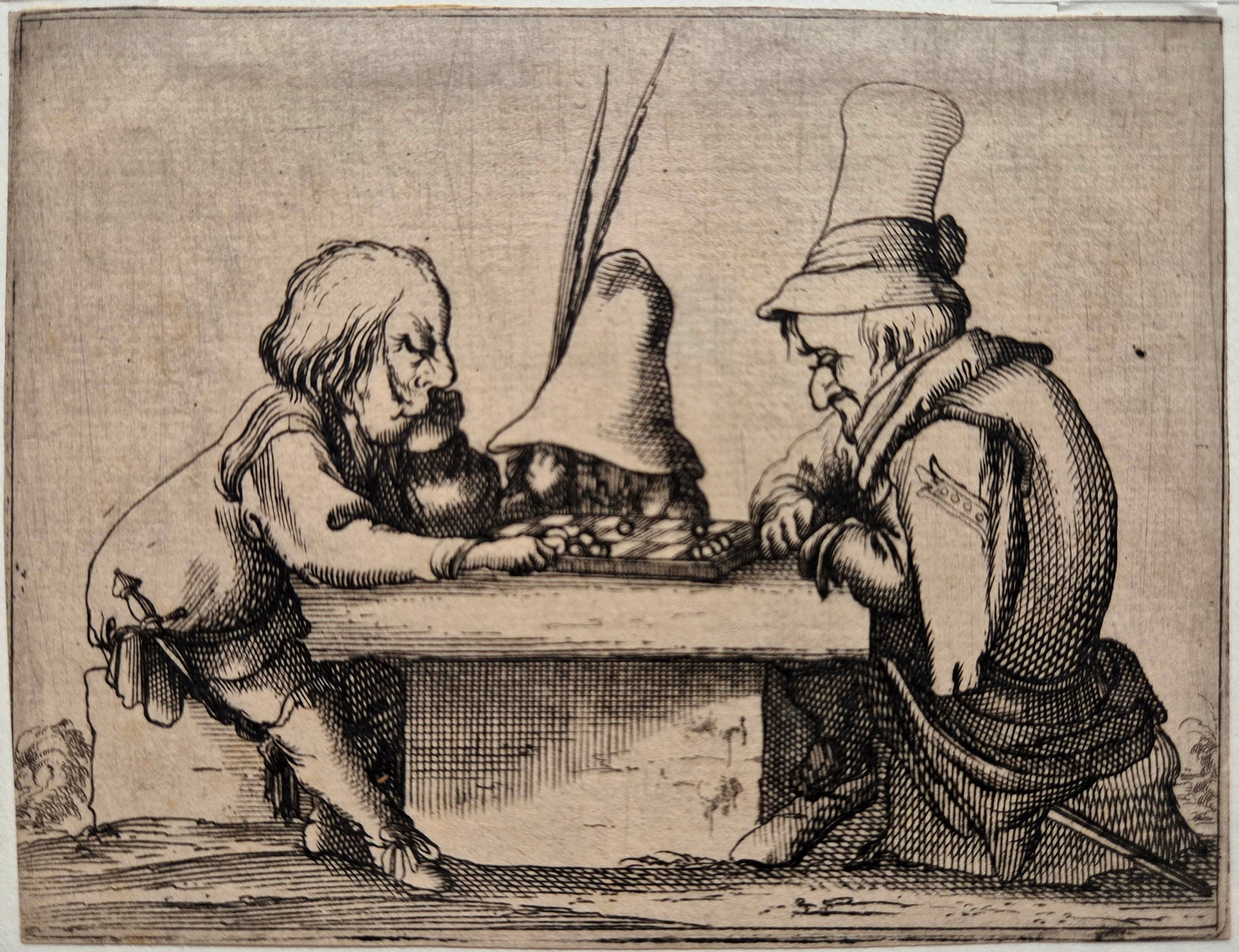 Le jeu des dames. Callot.