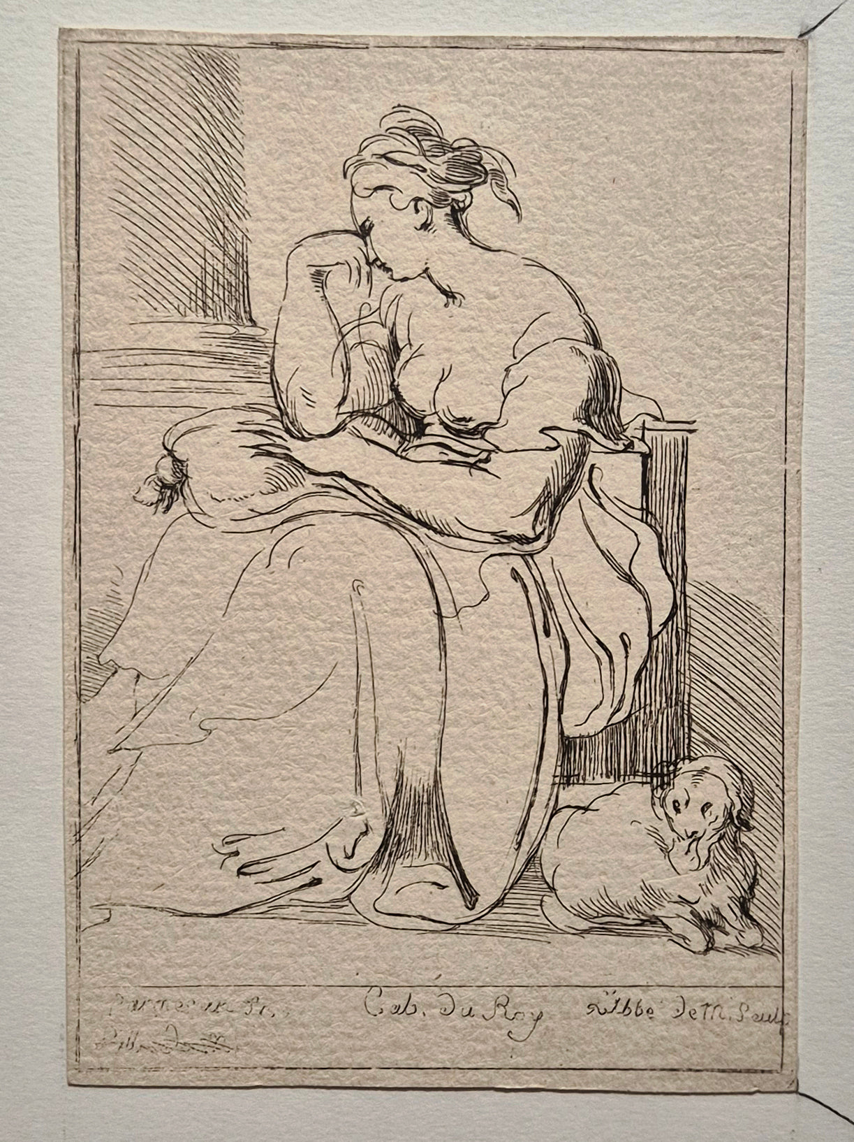 Femme pensive. Le Parmesan.